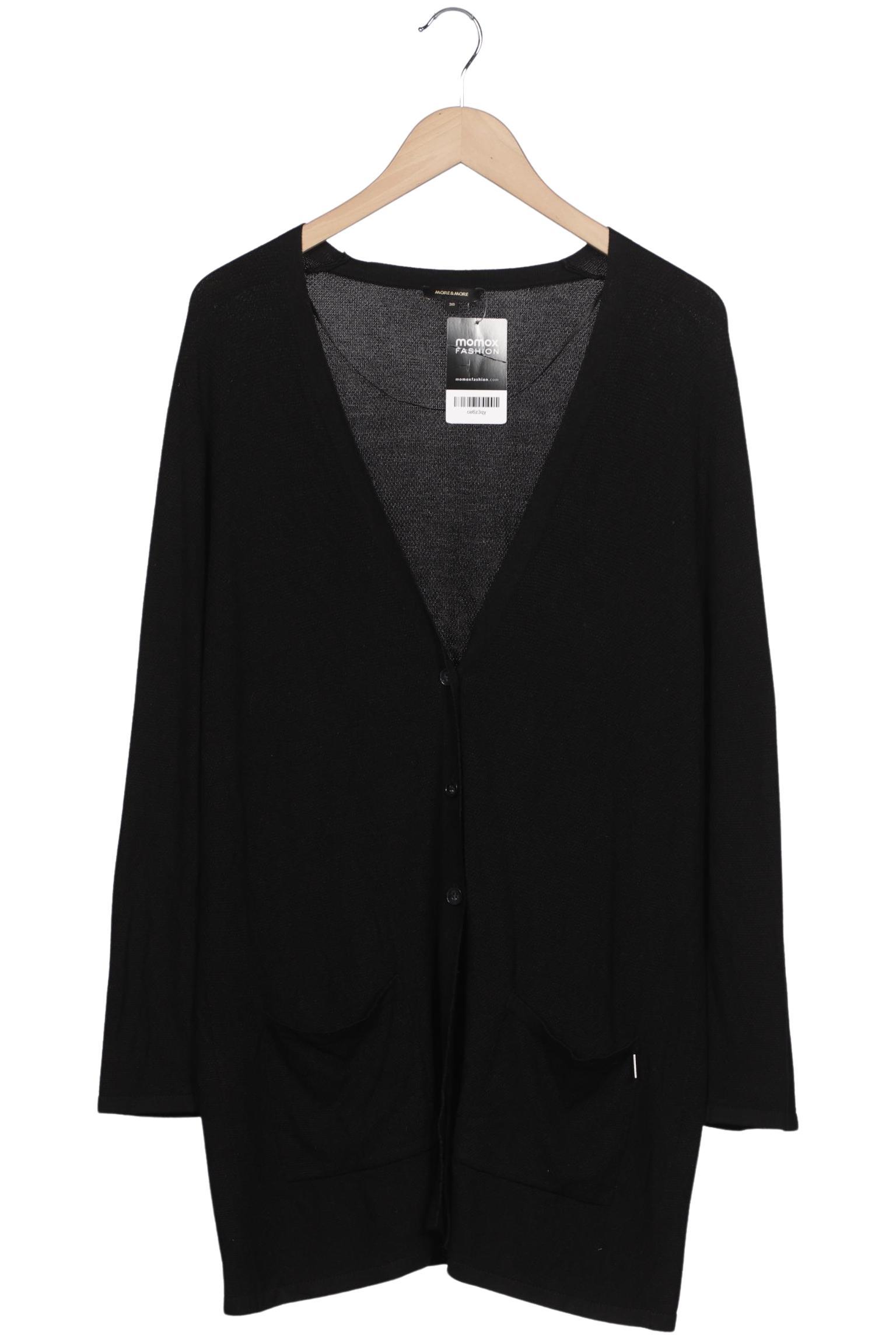 

More & More Damen Strickjacke, schwarz, Gr. 38