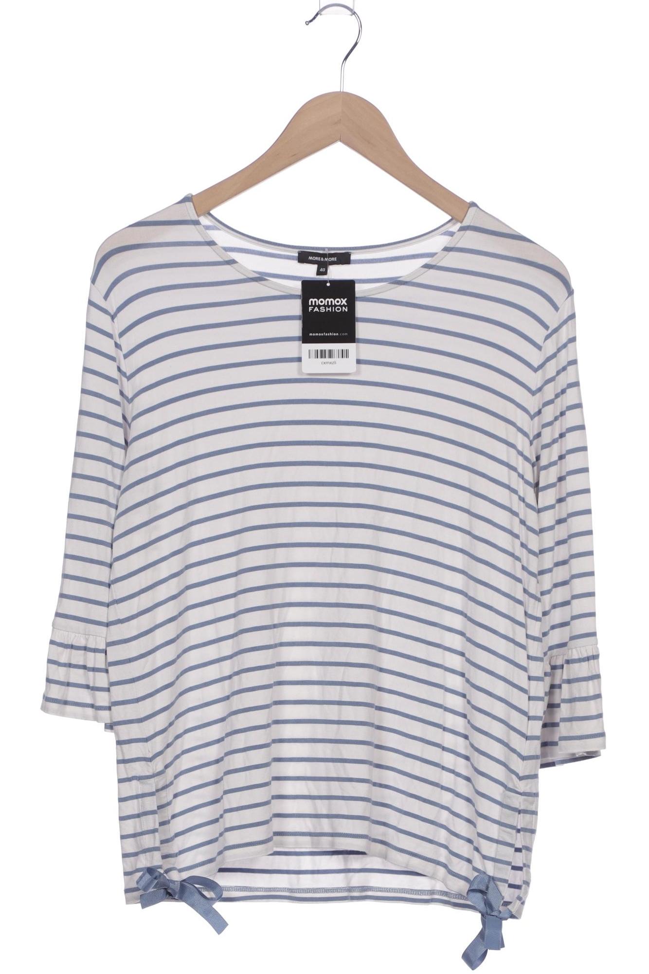 

More & More Damen Langarmshirt, blau, Gr. 40
