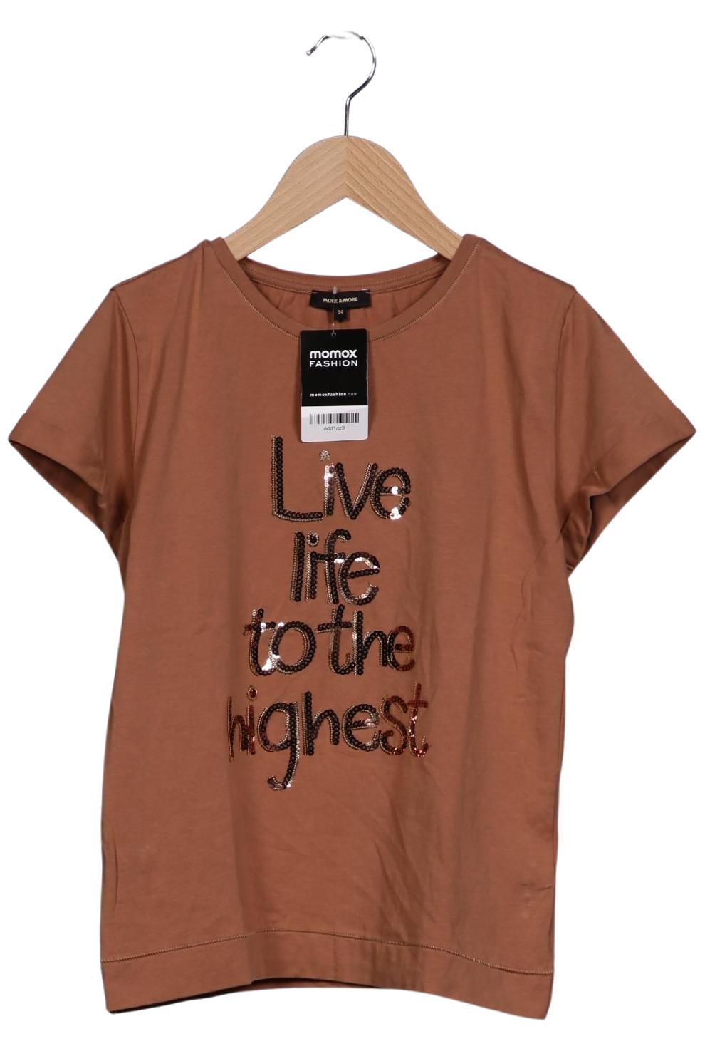 

More & More Damen T-Shirt, braun, Gr. 34
