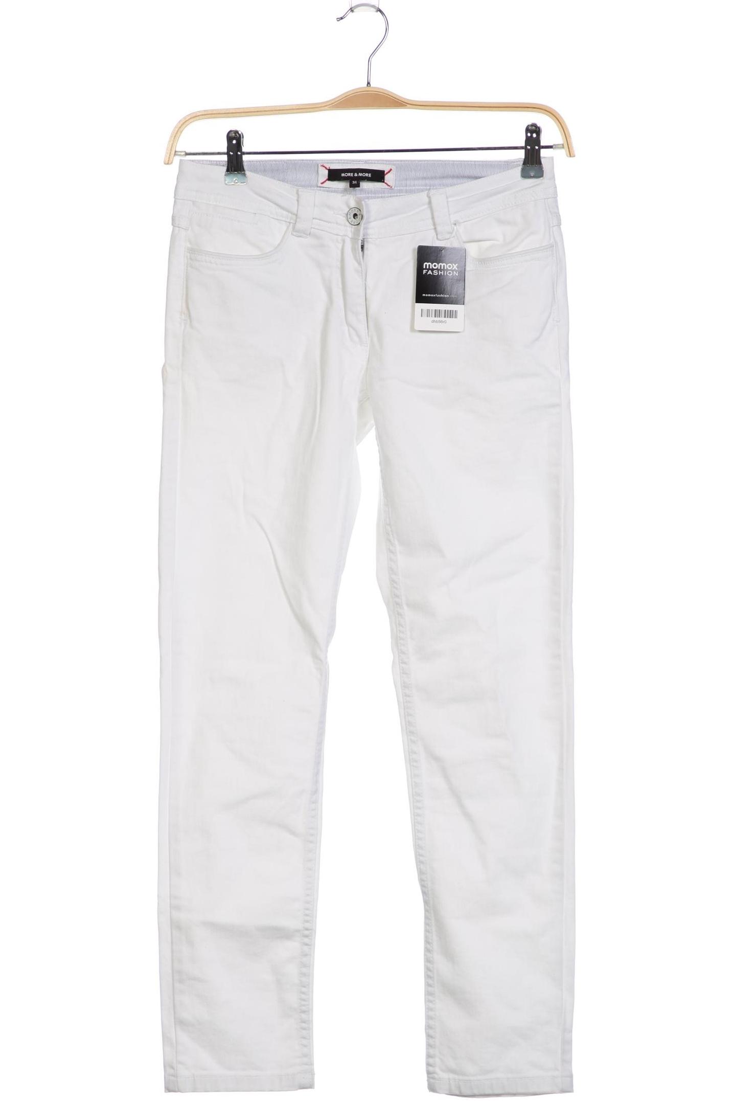 

More & More Damen Stoffhose, weiß, Gr. 34