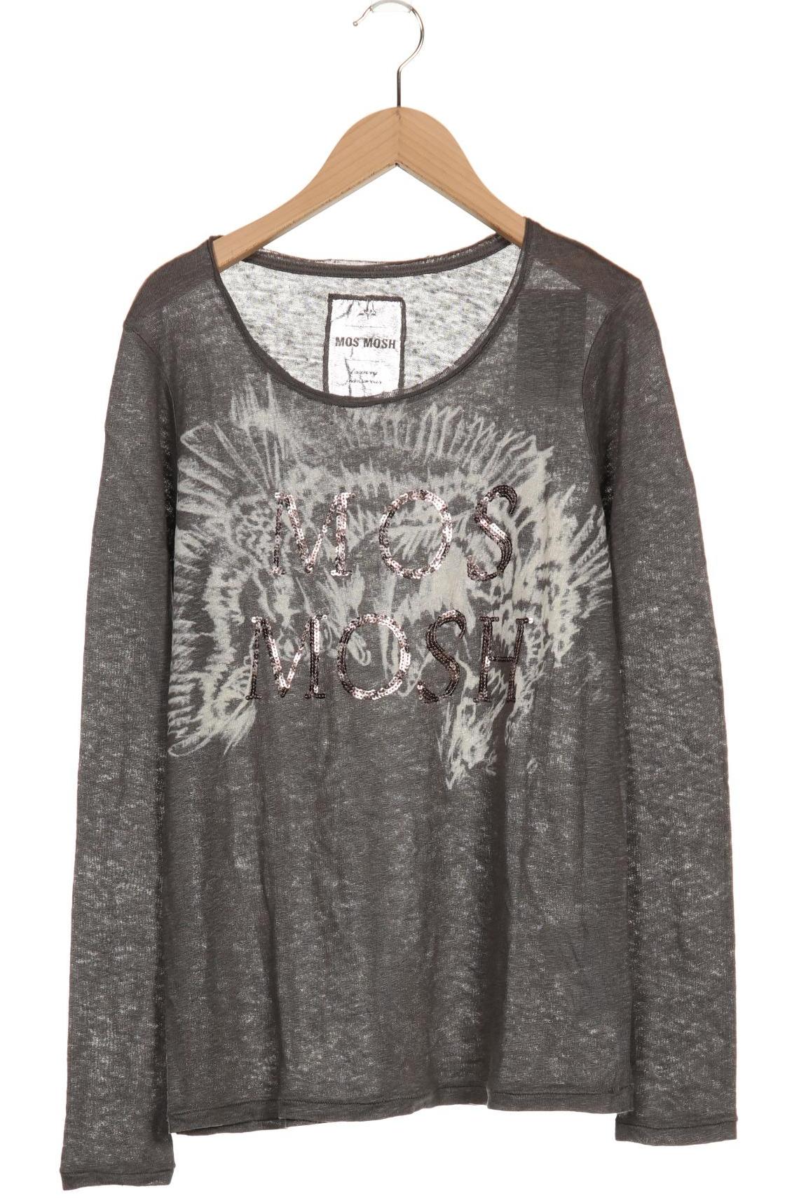 

More & More Damen Langarmshirt, grau, Gr. 36