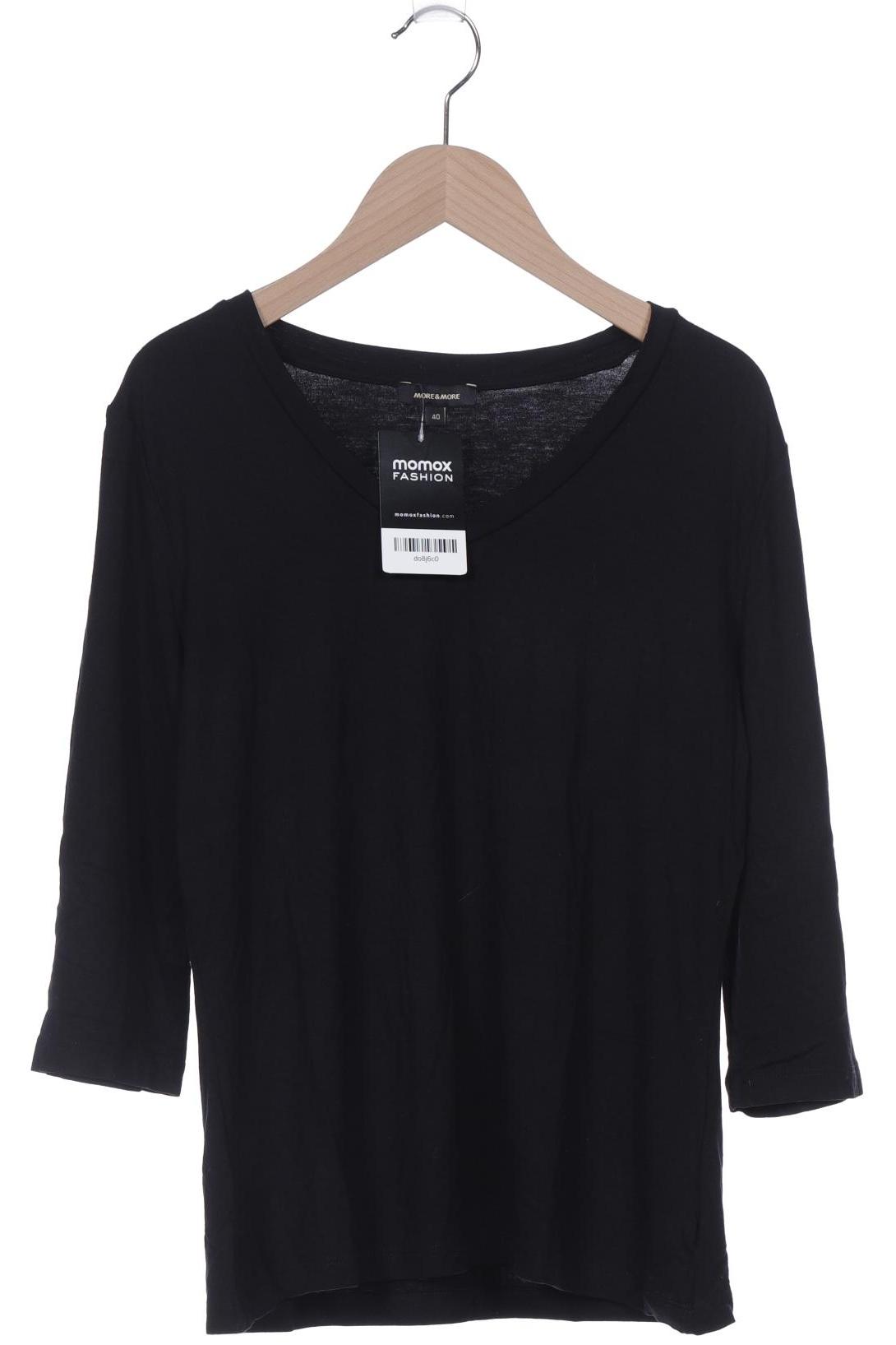 

More & More Damen Langarmshirt, schwarz, Gr. 40