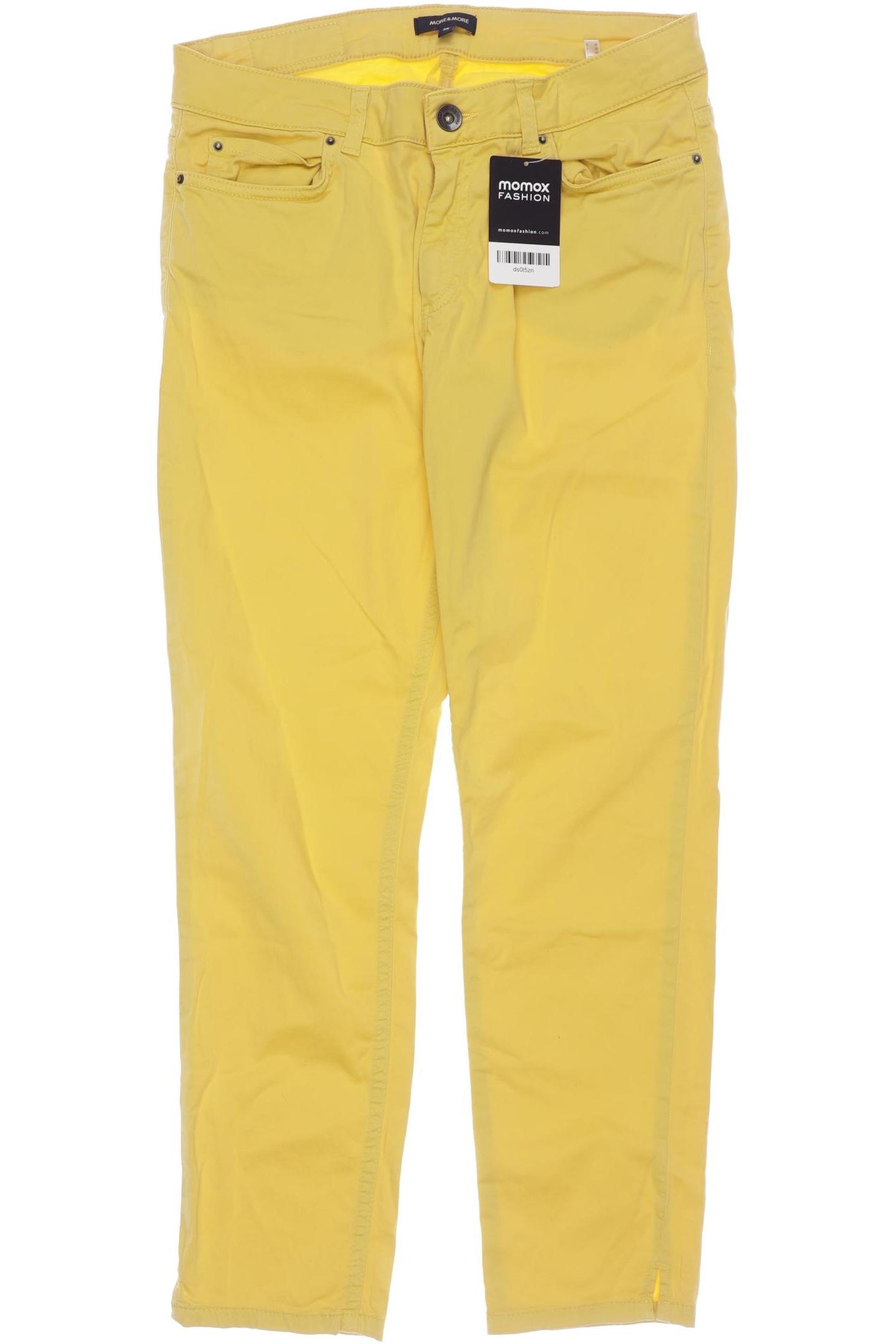 

More & More Damen Stoffhose, gelb, Gr. 36