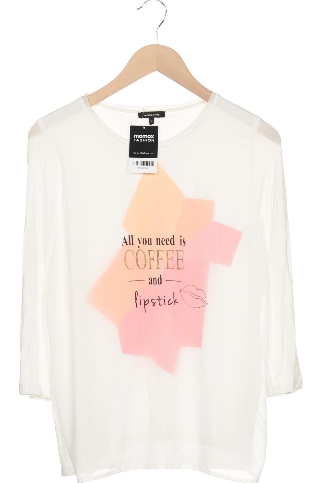 

More & More Damen Langarmshirt, weiß, Gr. 36