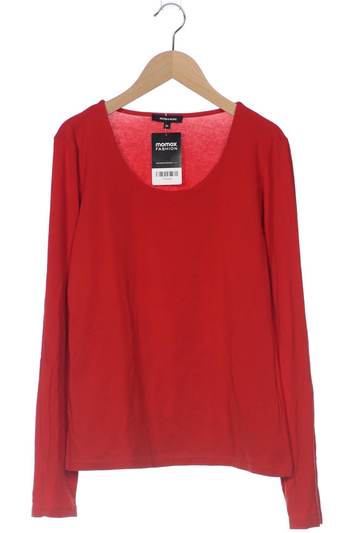 

More & More Damen Langarmshirt, rot, Gr. 38