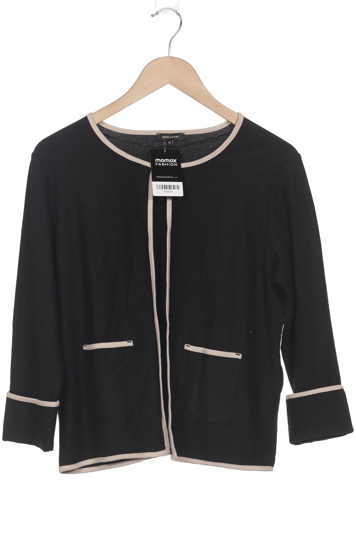 

More & More Damen Strickjacke, schwarz, Gr. 38