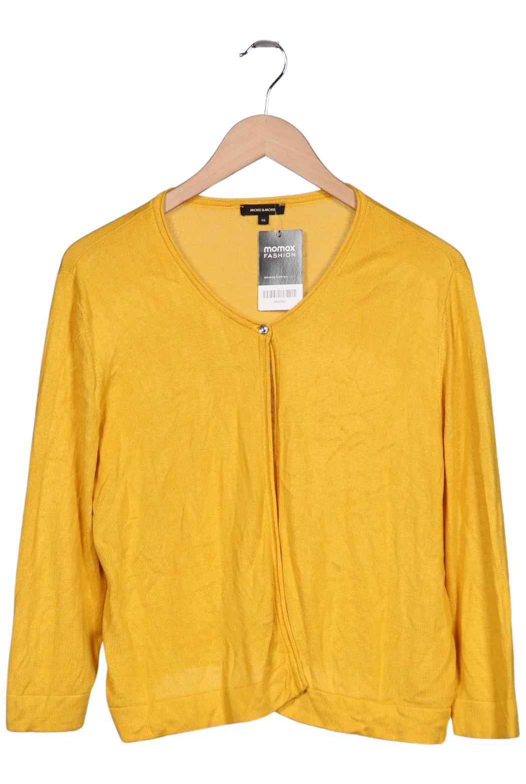 

More & More Damen Strickjacke, gelb, Gr. 46