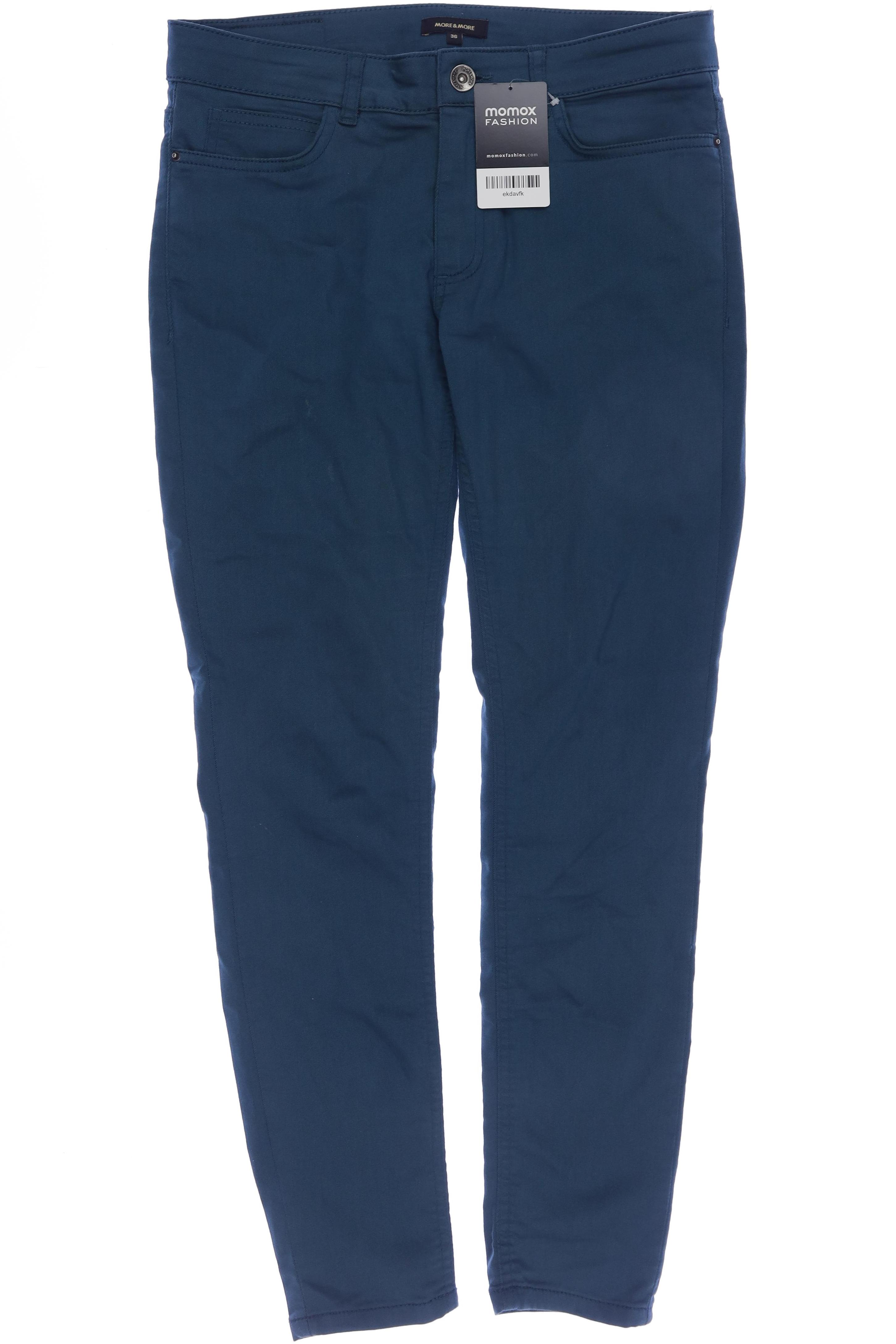 

More & More Damen Stoffhose, türkis, Gr. 36