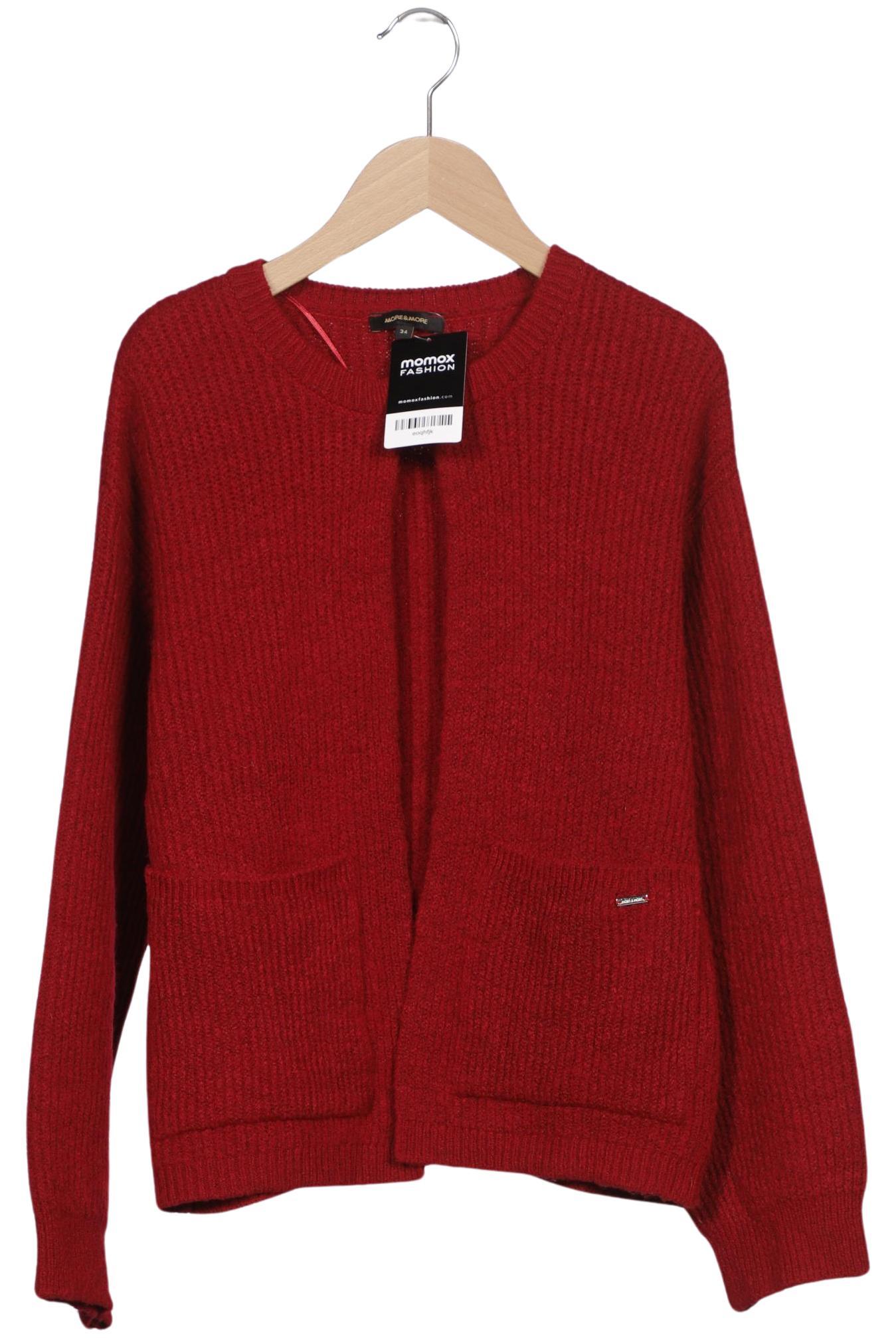 

More & More Damen Strickjacke, rot, Gr. 34