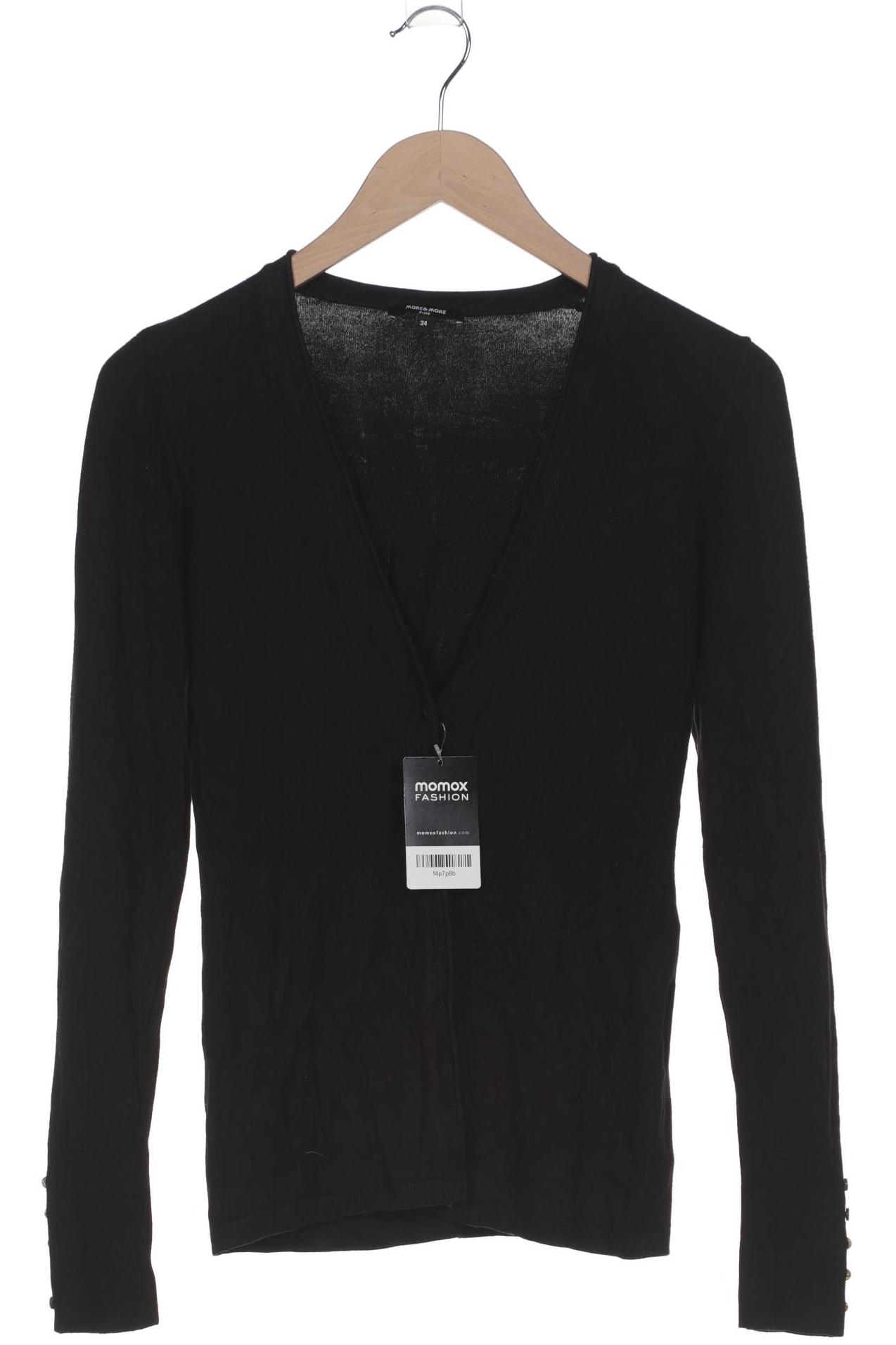 

More & More Damen Strickjacke, schwarz, Gr. 34