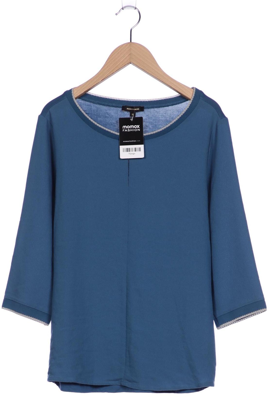 

More & More Damen Bluse, blau, Gr. 36