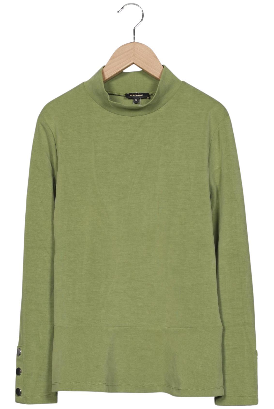 

More & More Damen Langarmshirt, grün, Gr. 36