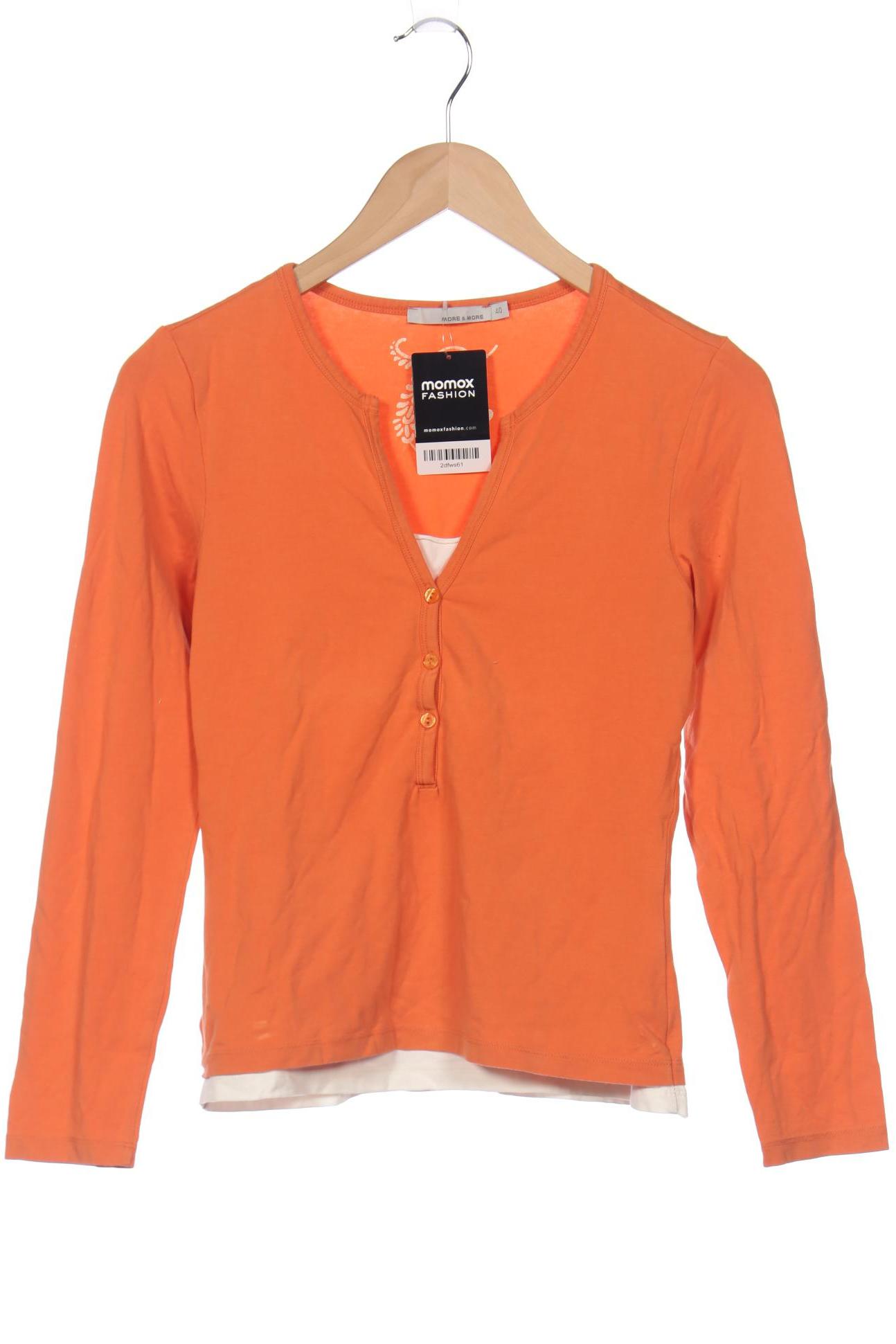 

More & More Damen Langarmshirt, orange, Gr. 40