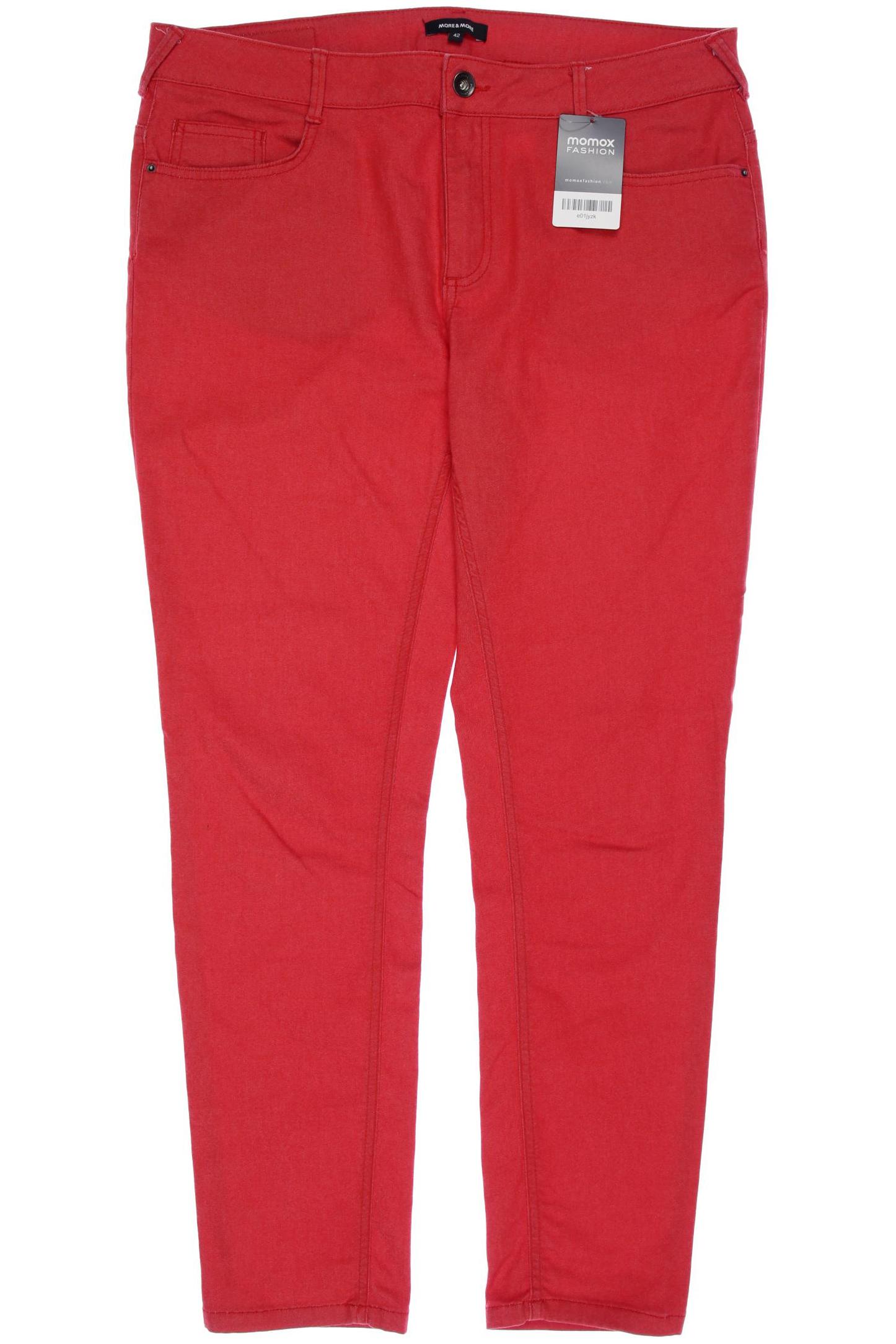 

More & More Damen Stoffhose, rot, Gr. 42