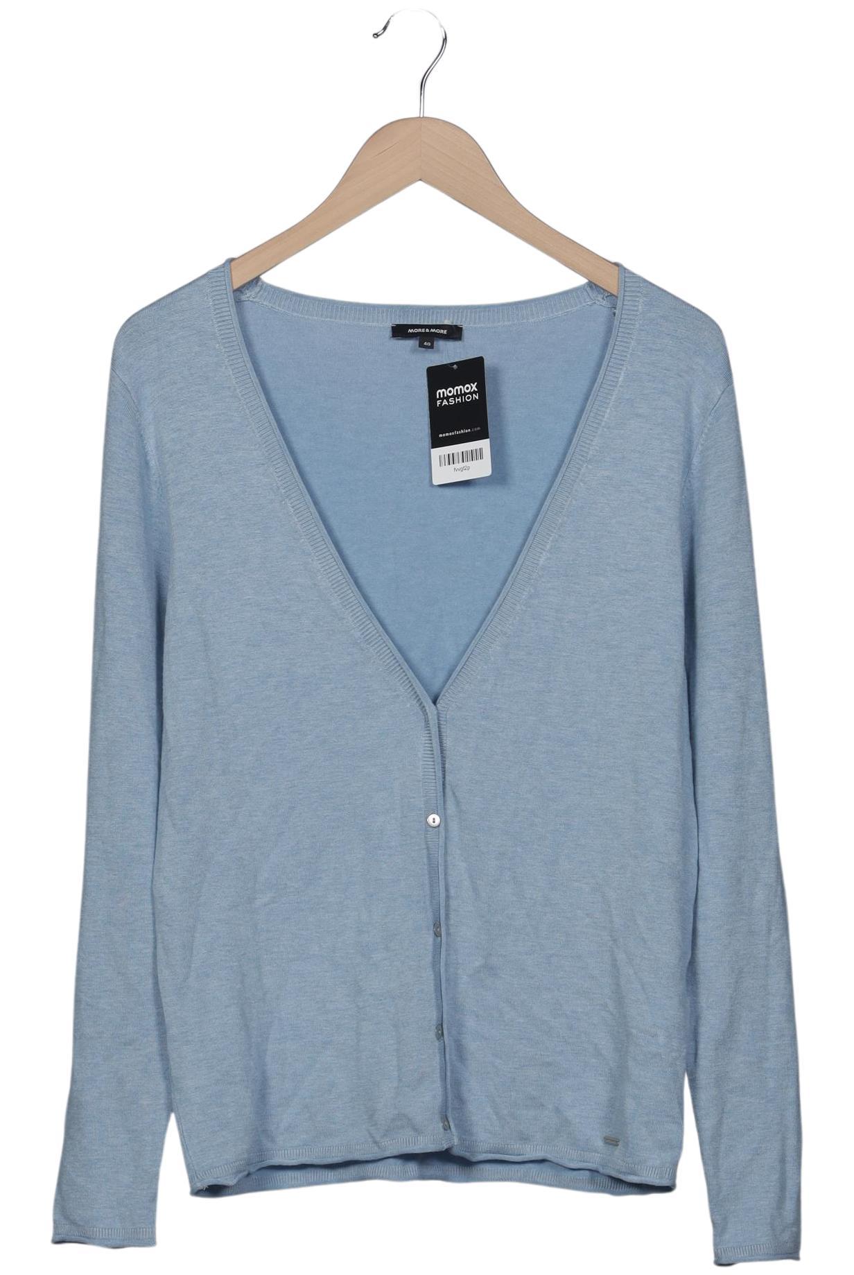 

More & More Damen Strickjacke, hellblau, Gr. 40