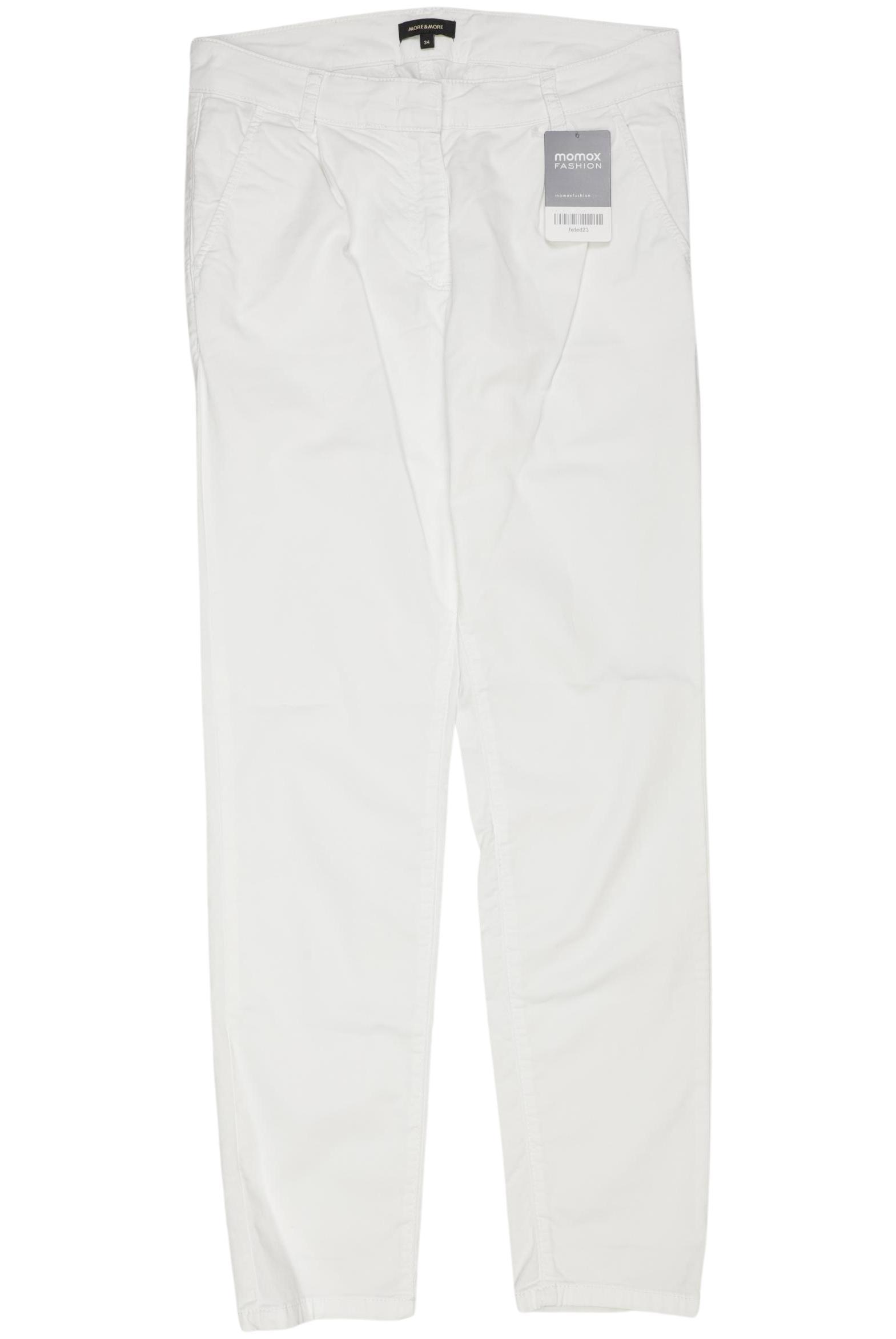 

More & More Damen Stoffhose, weiß, Gr. 34