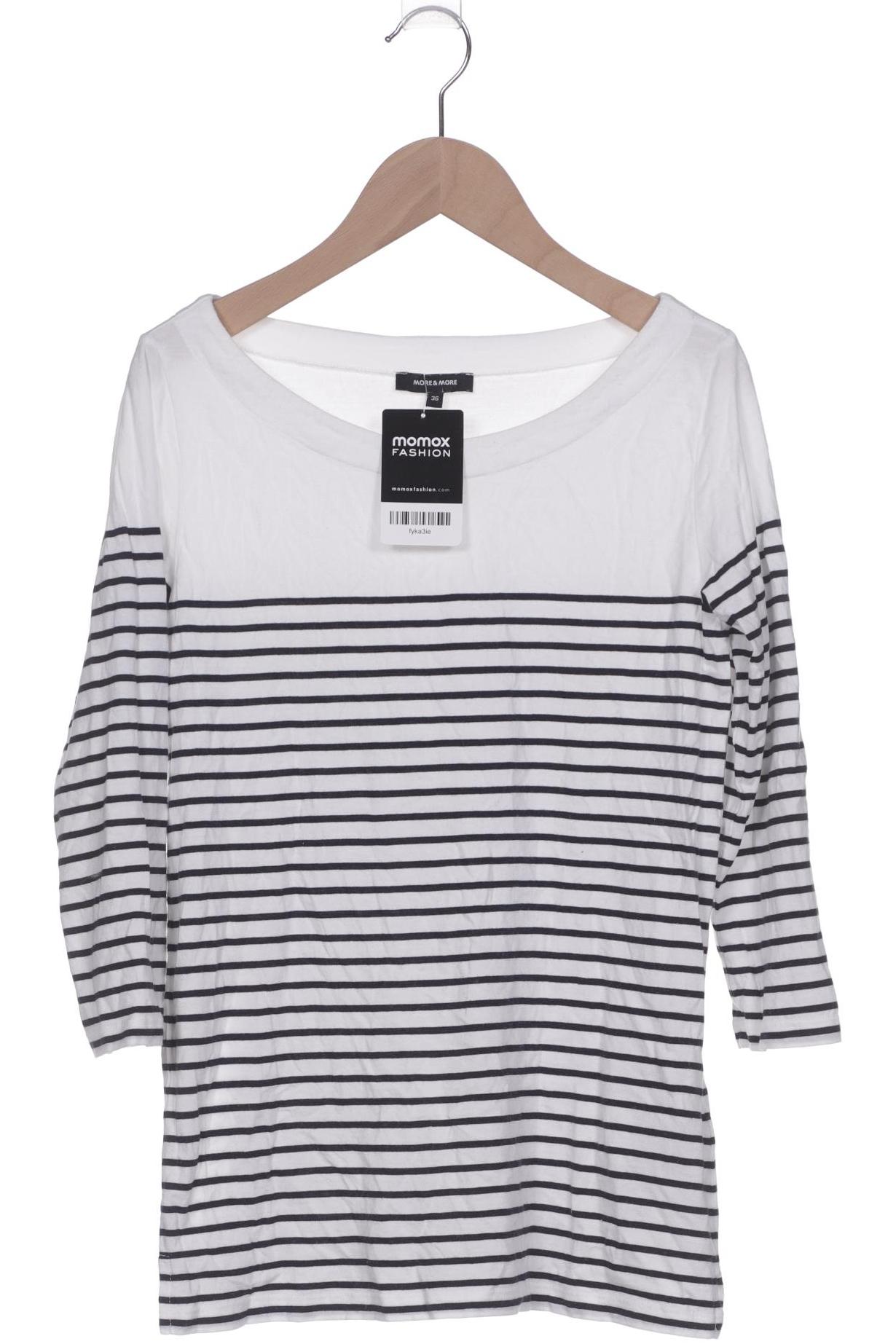 

More & More Damen Langarmshirt, weiß, Gr. 36