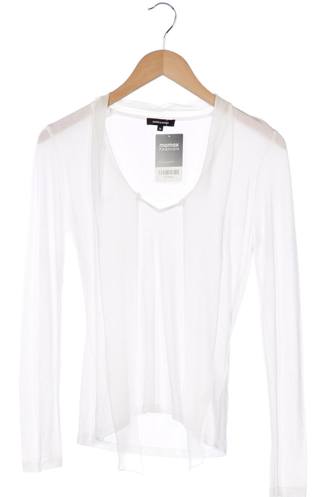 

More & More Damen Langarmshirt, weiß, Gr. 36