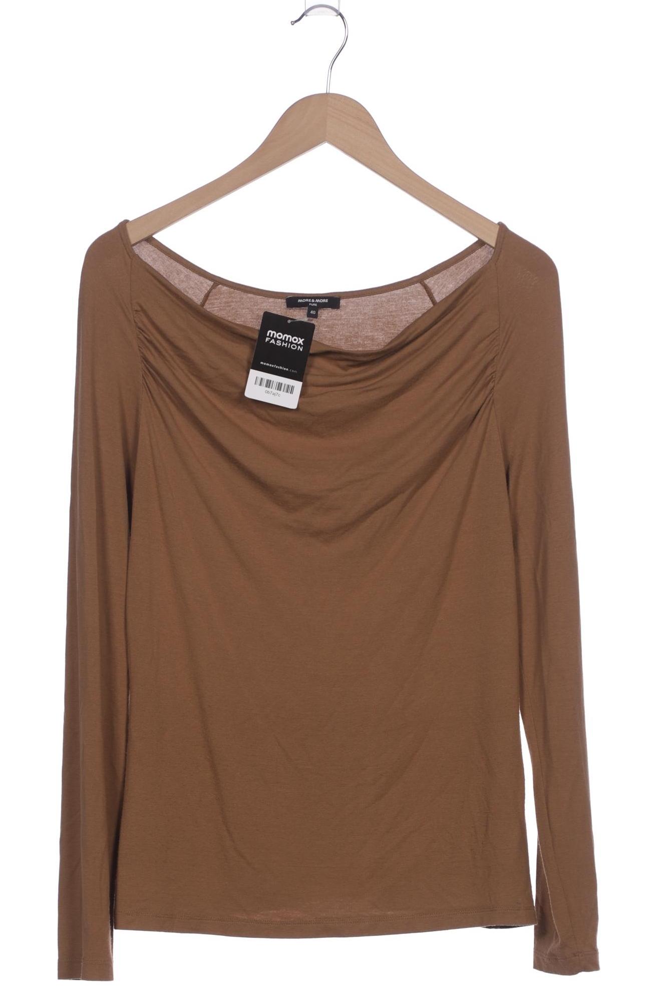

More & More Damen Langarmshirt, braun, Gr. 40