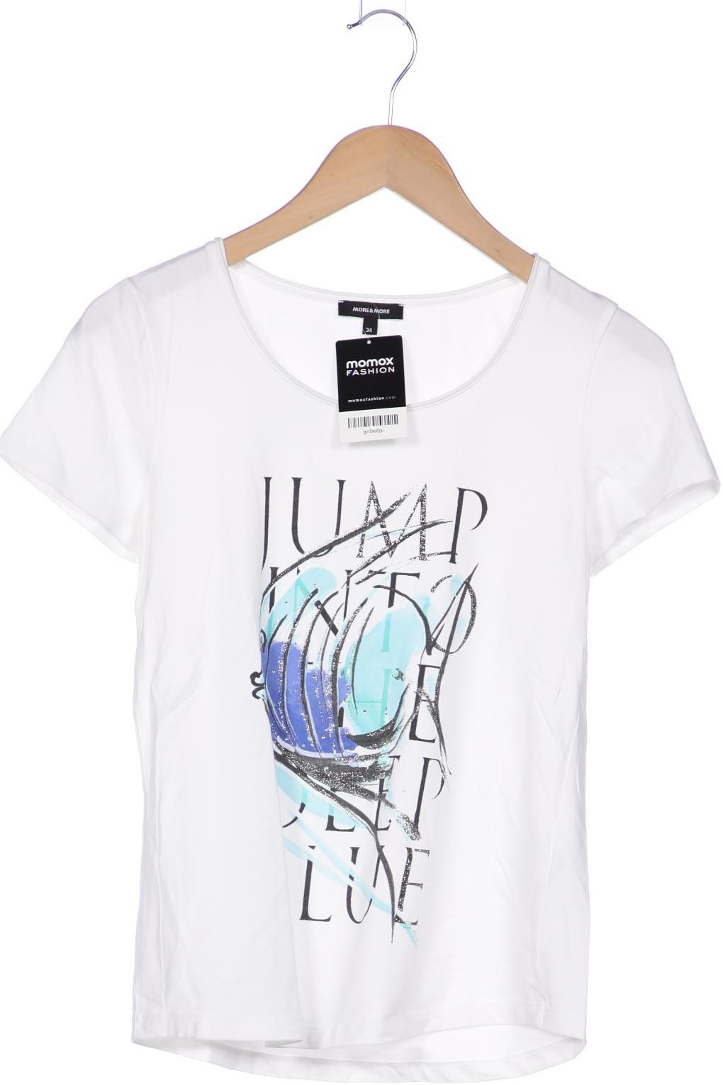 

More & More Damen T-Shirt, weiß, Gr. 34