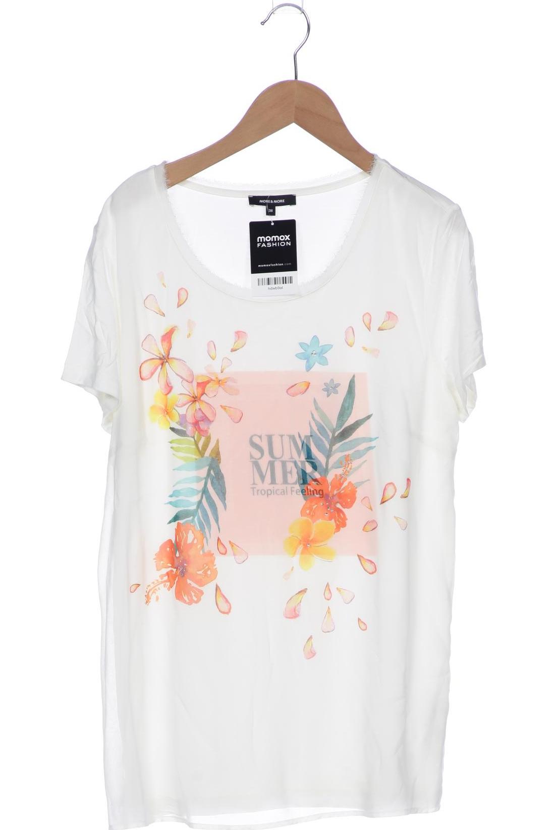 

More & More Damen T-Shirt, weiß, Gr. 38
