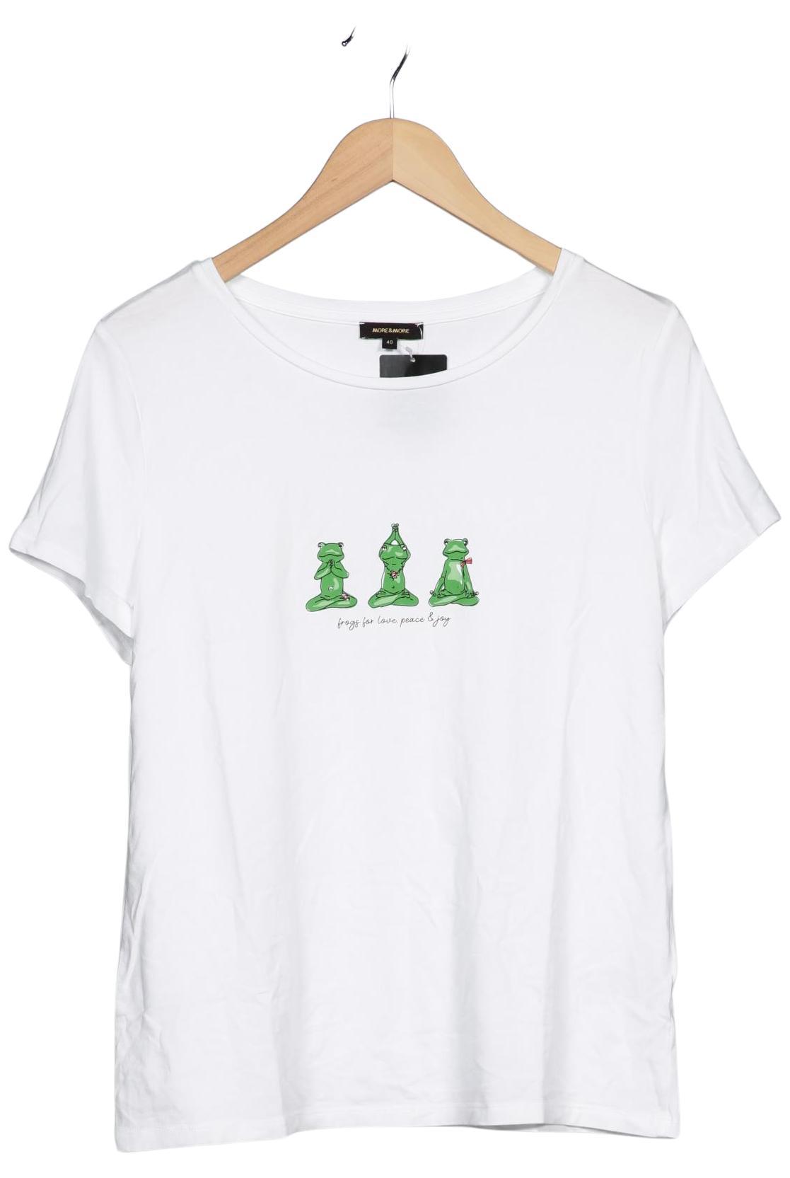 

More & More Damen T-Shirt, weiß, Gr. 40