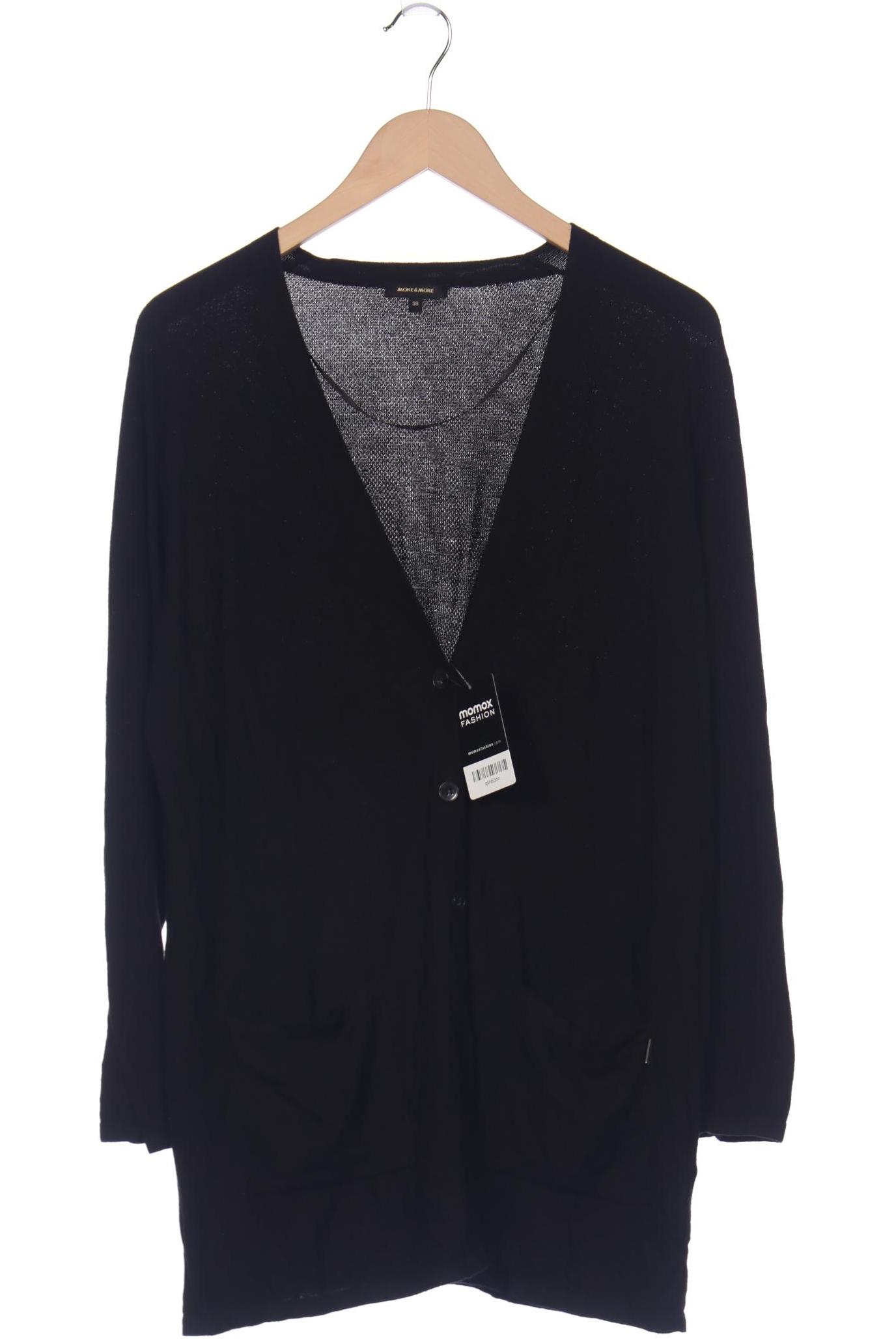 

More & More Damen Strickjacke, schwarz, Gr. 38