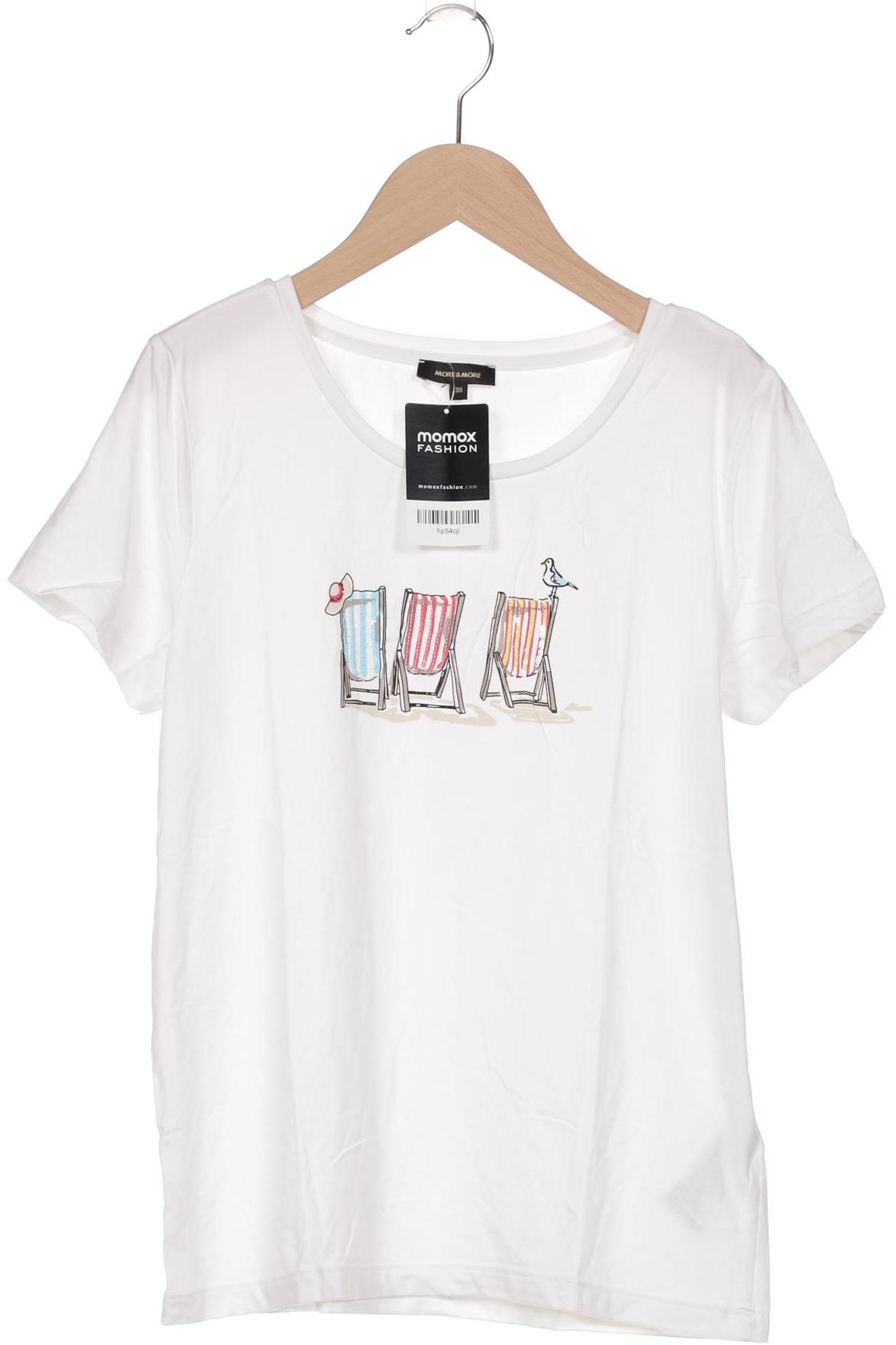 

More & More Damen T-Shirt, weiß, Gr. 38