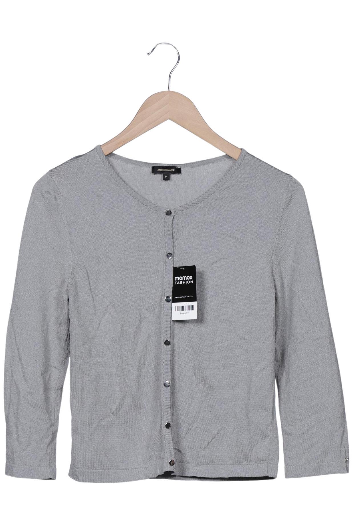 

More & More Damen Strickjacke, grau, Gr. 34