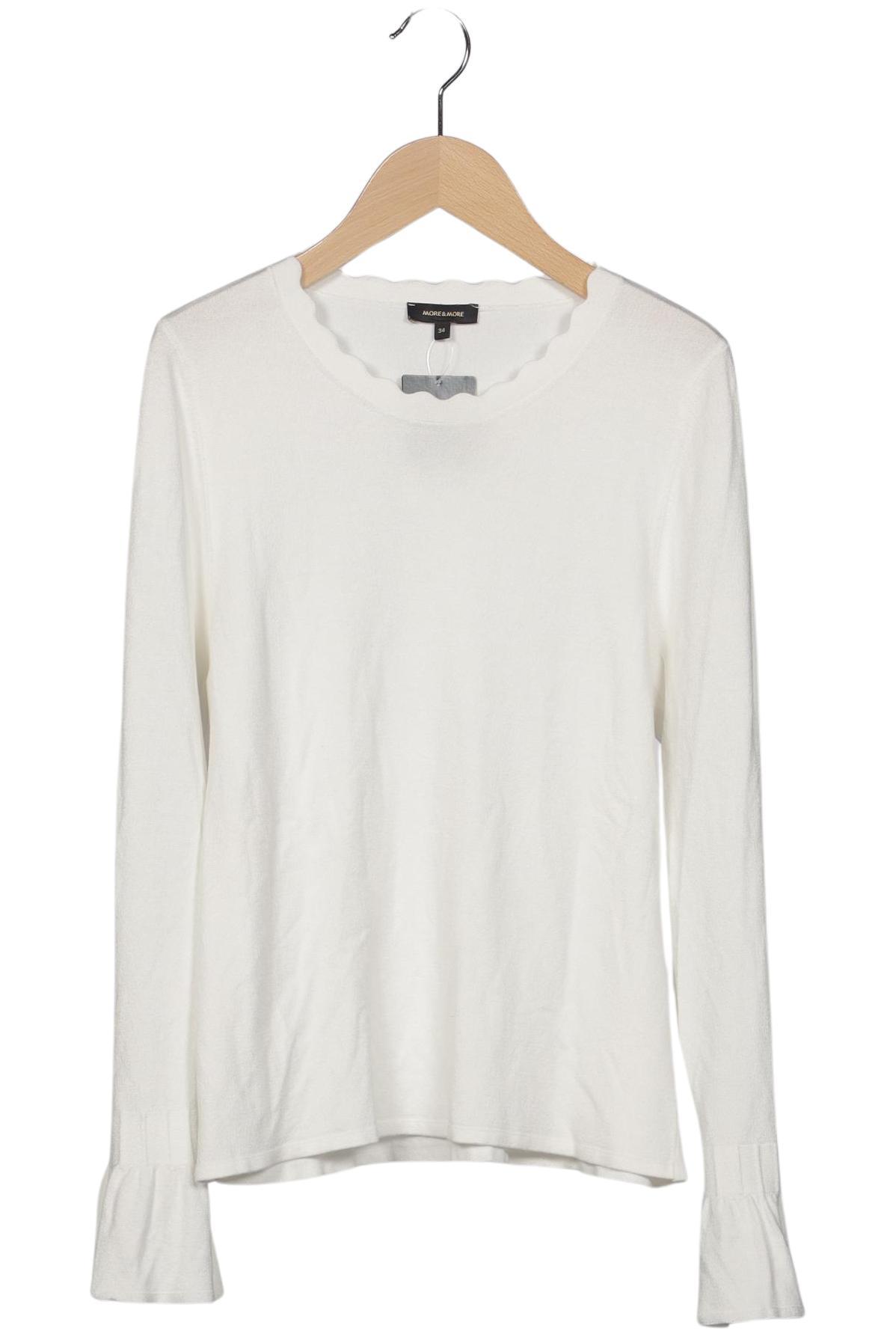 

More & More Damen Pullover, weiß, Gr. 34