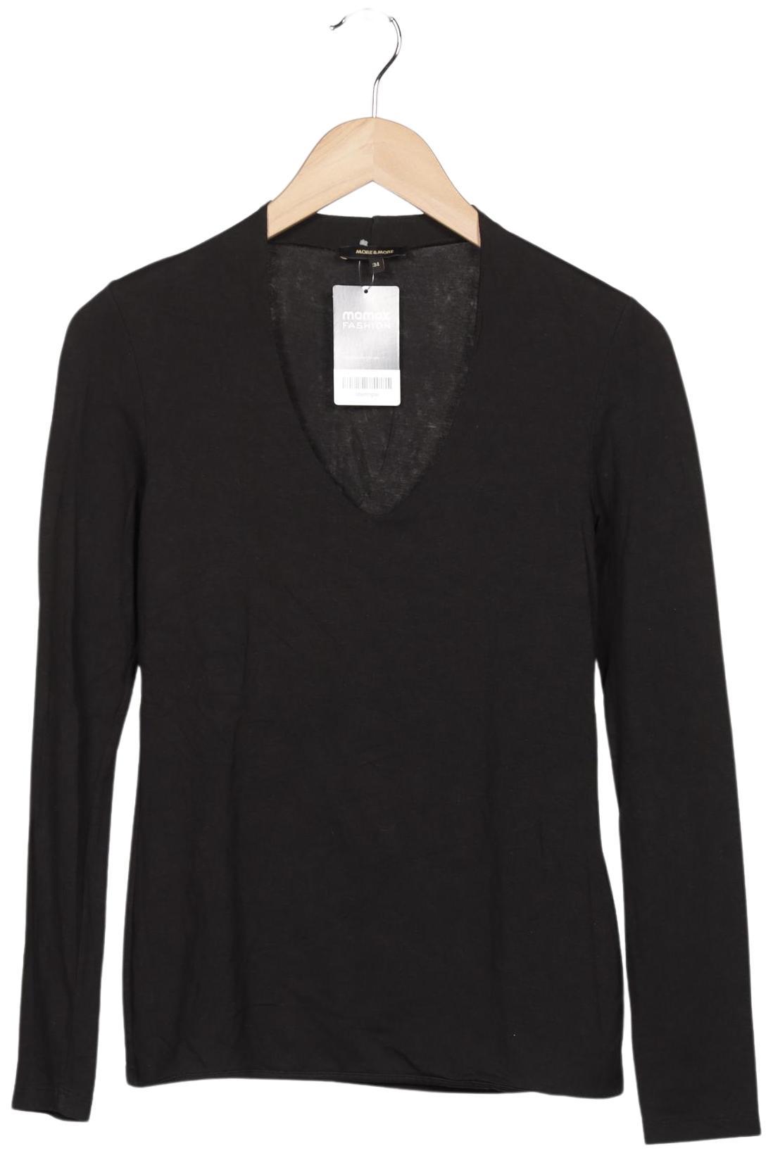 

More & More Damen Langarmshirt, schwarz, Gr. 34