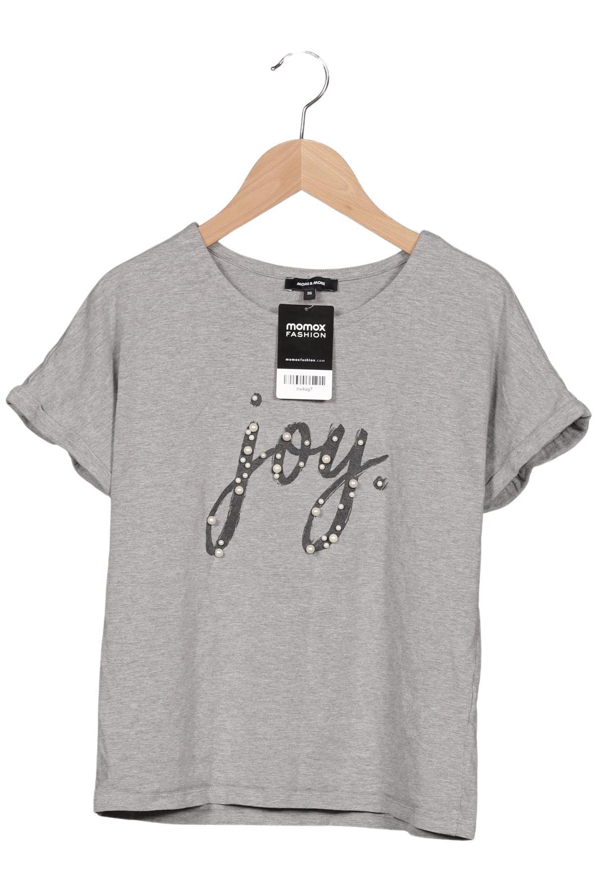 

More & More Damen T-Shirt, grau, Gr. 36