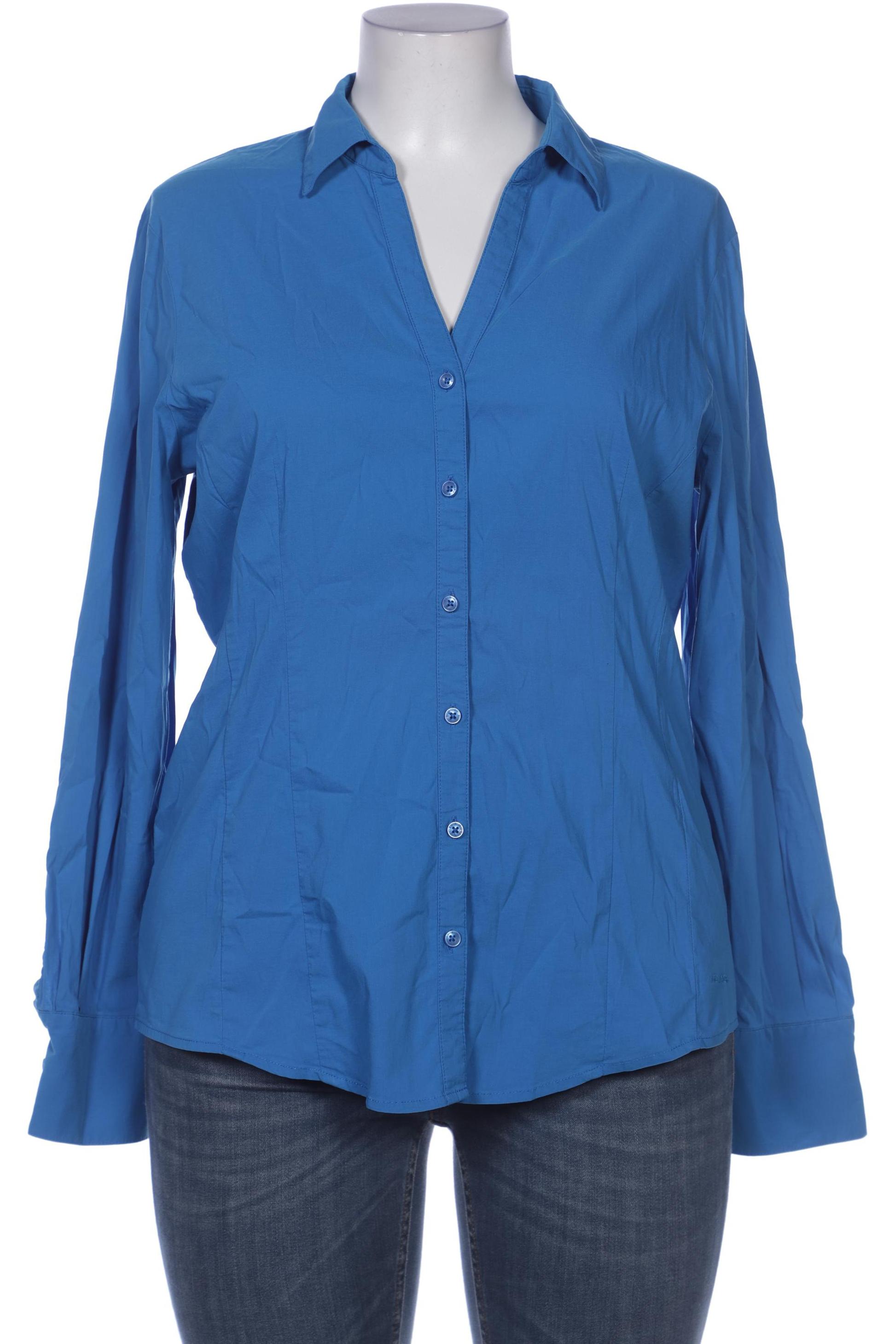 

More & More Damen Bluse, blau, Gr. 44