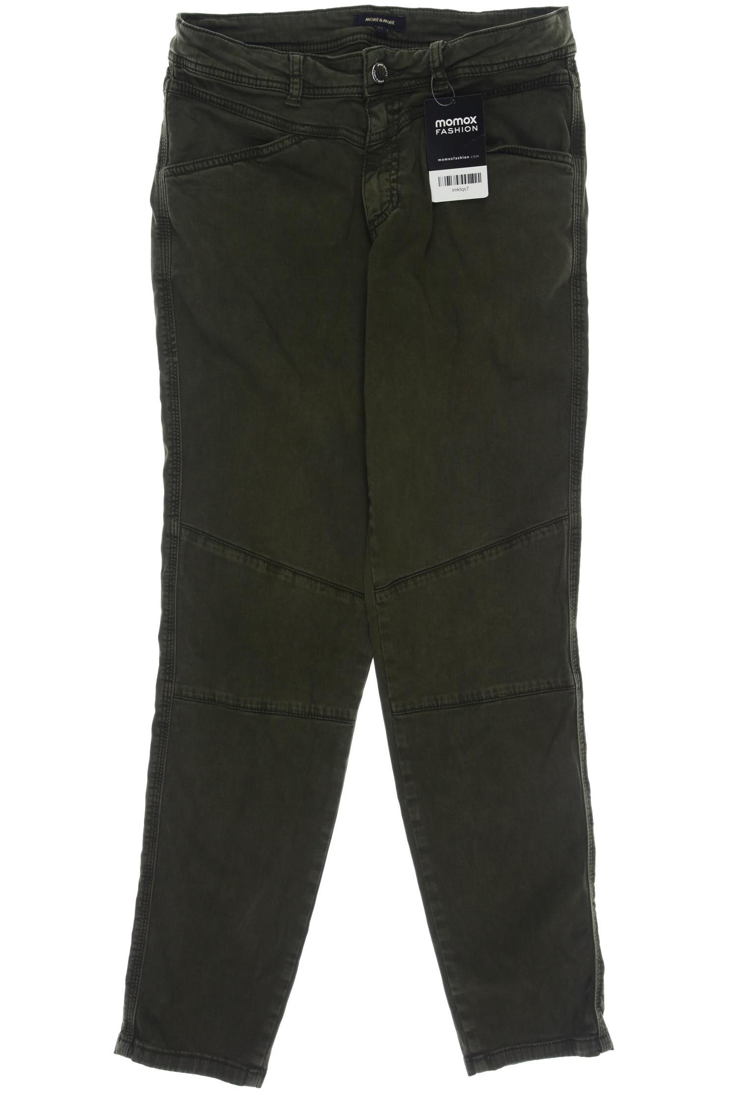 

More & More Damen Stoffhose, grün, Gr. 34