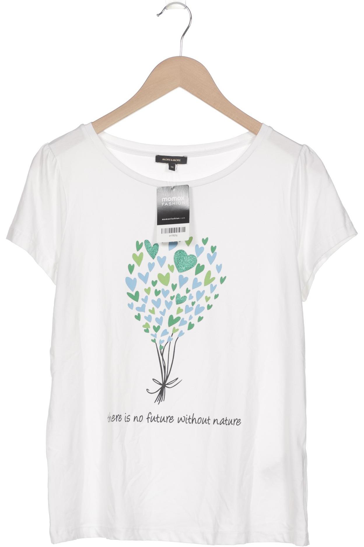 

More & More Damen T-Shirt, weiß, Gr. 38