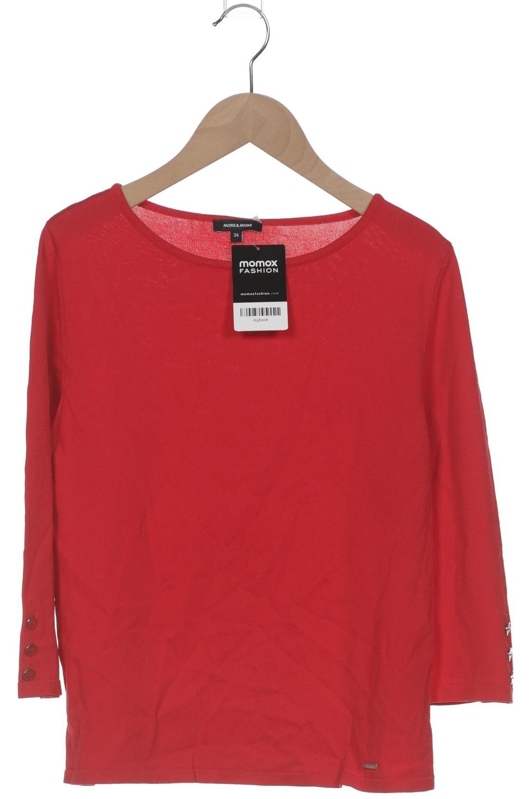 

More & More Damen Langarmshirt, rot, Gr. 34