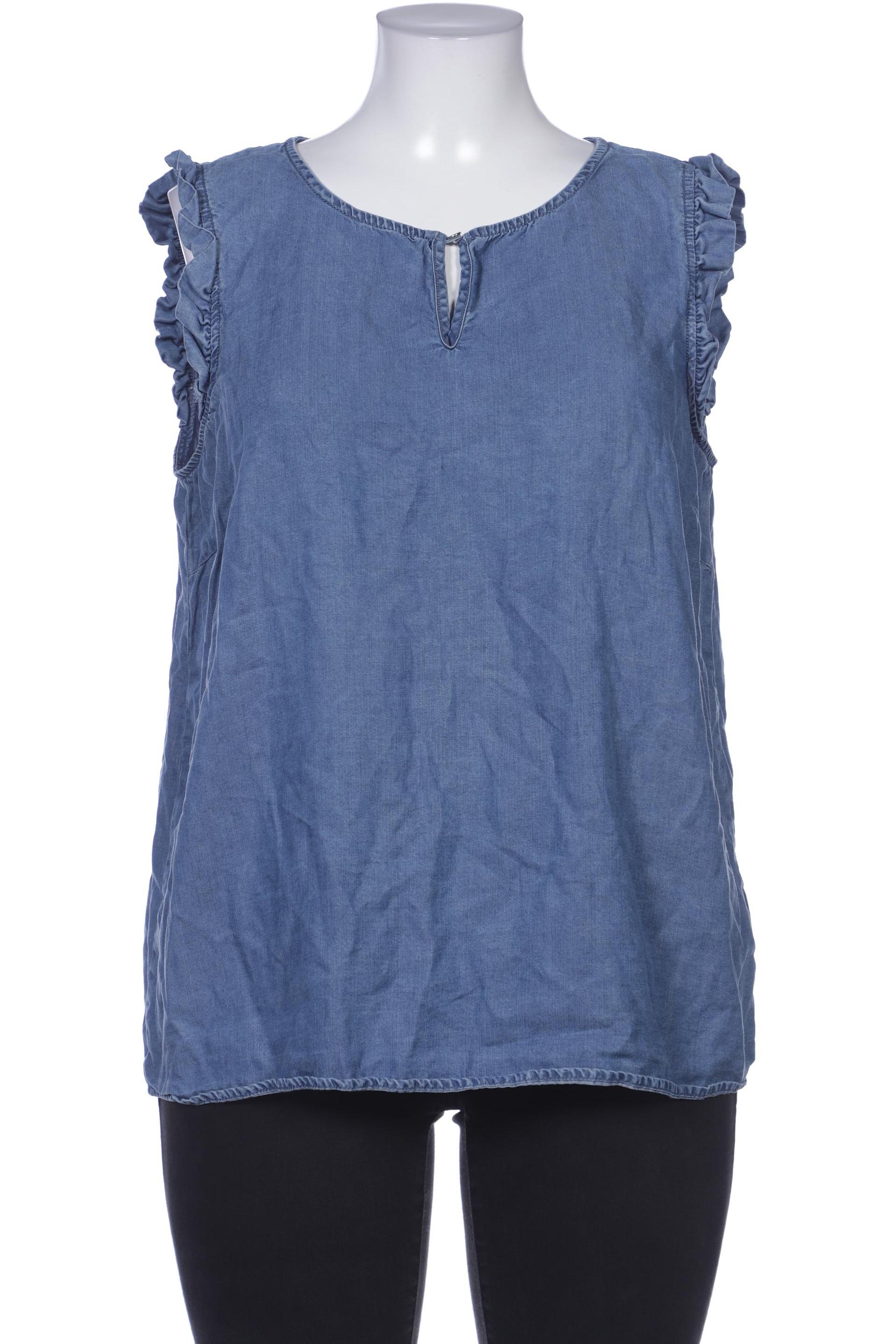 

More & More Damen Bluse, blau, Gr. 44