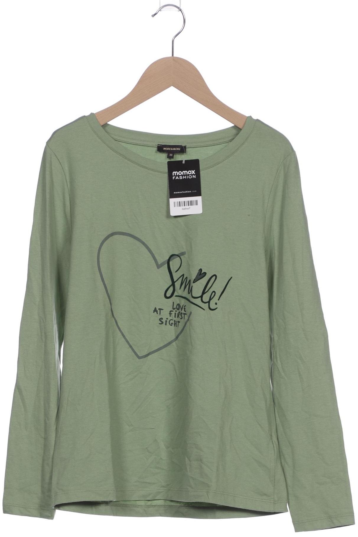 

More & More Damen Langarmshirt, grün, Gr. 38