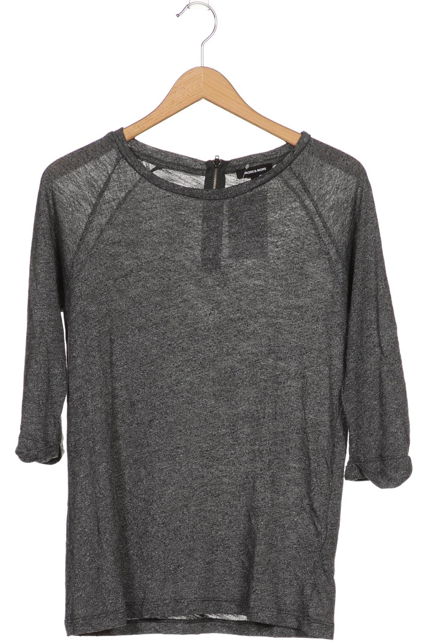 

More & More Damen Langarmshirt, grau, Gr. 36