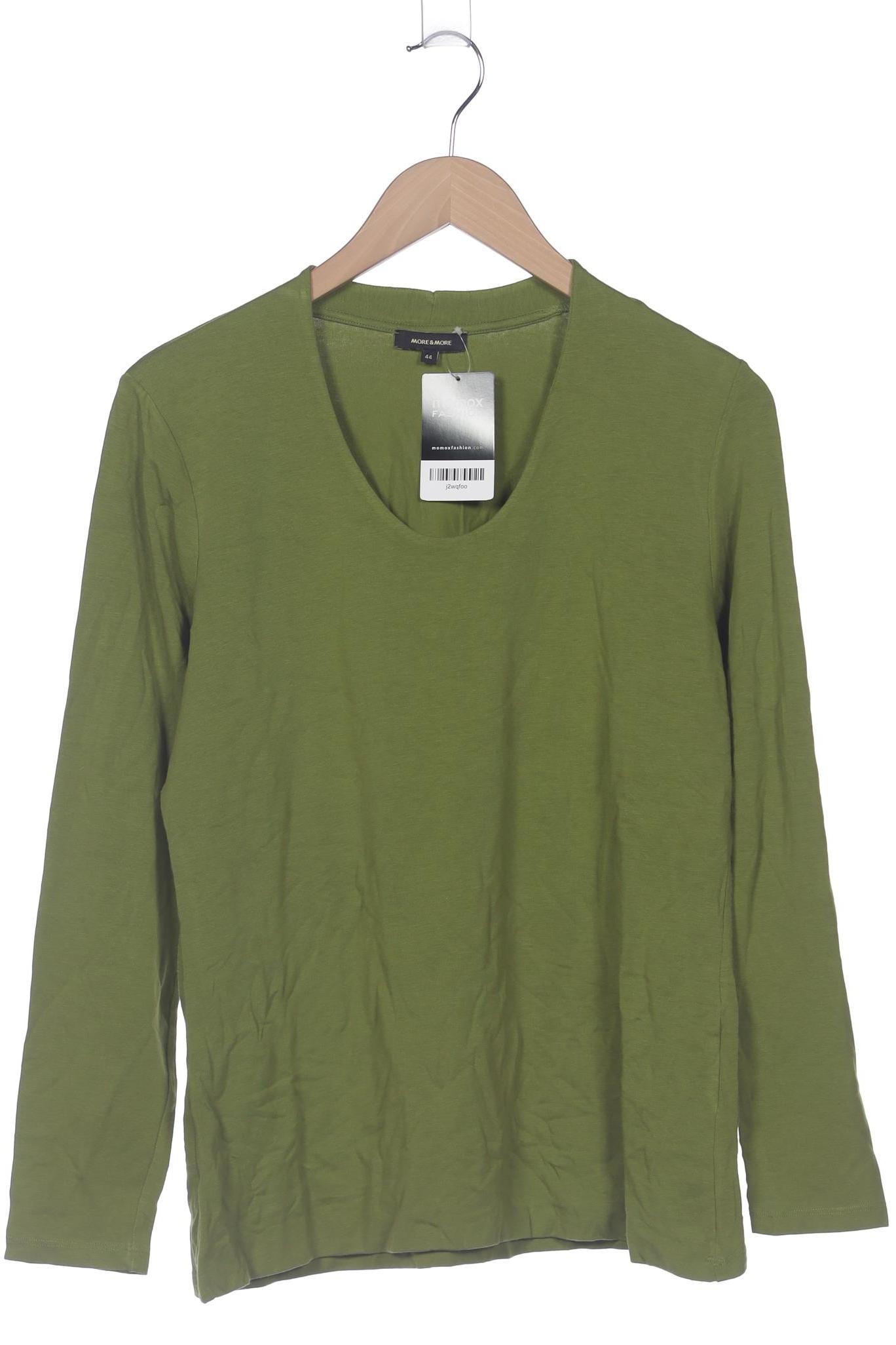 

More & More Damen Langarmshirt, grün, Gr. 44