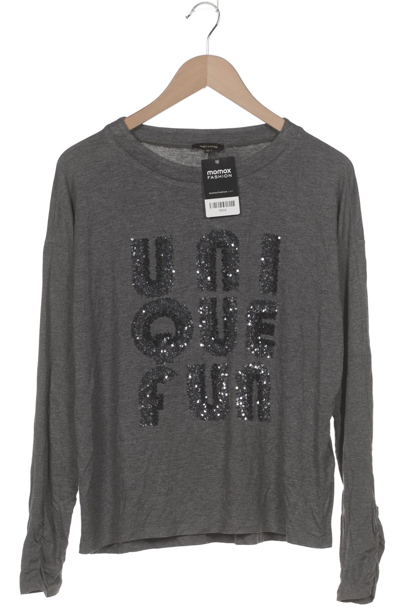 

More & More Damen Langarmshirt, grau, Gr. 42