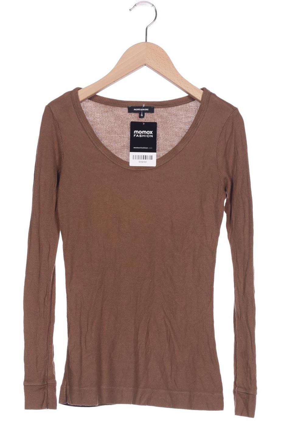 

More & More Damen Langarmshirt, braun, Gr. 34