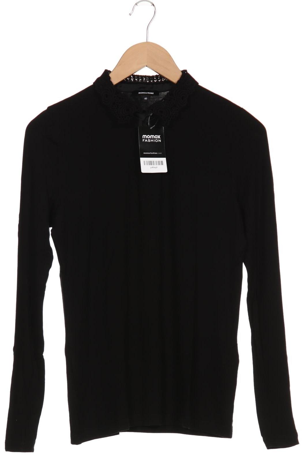 

More & More Damen Langarmshirt, schwarz, Gr. 40