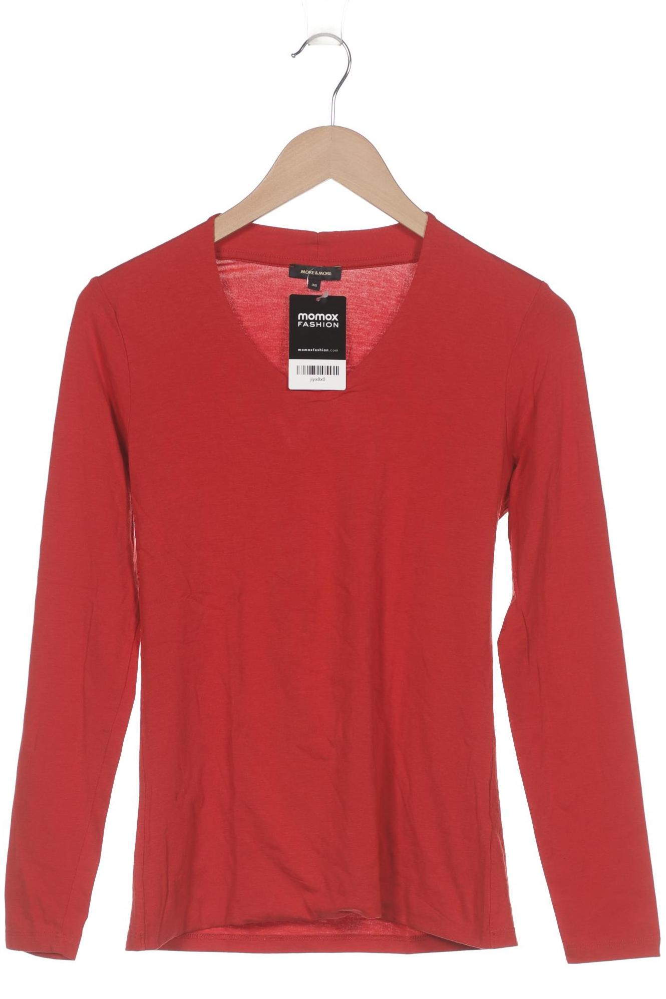 

More & More Damen Langarmshirt, rot, Gr. 36