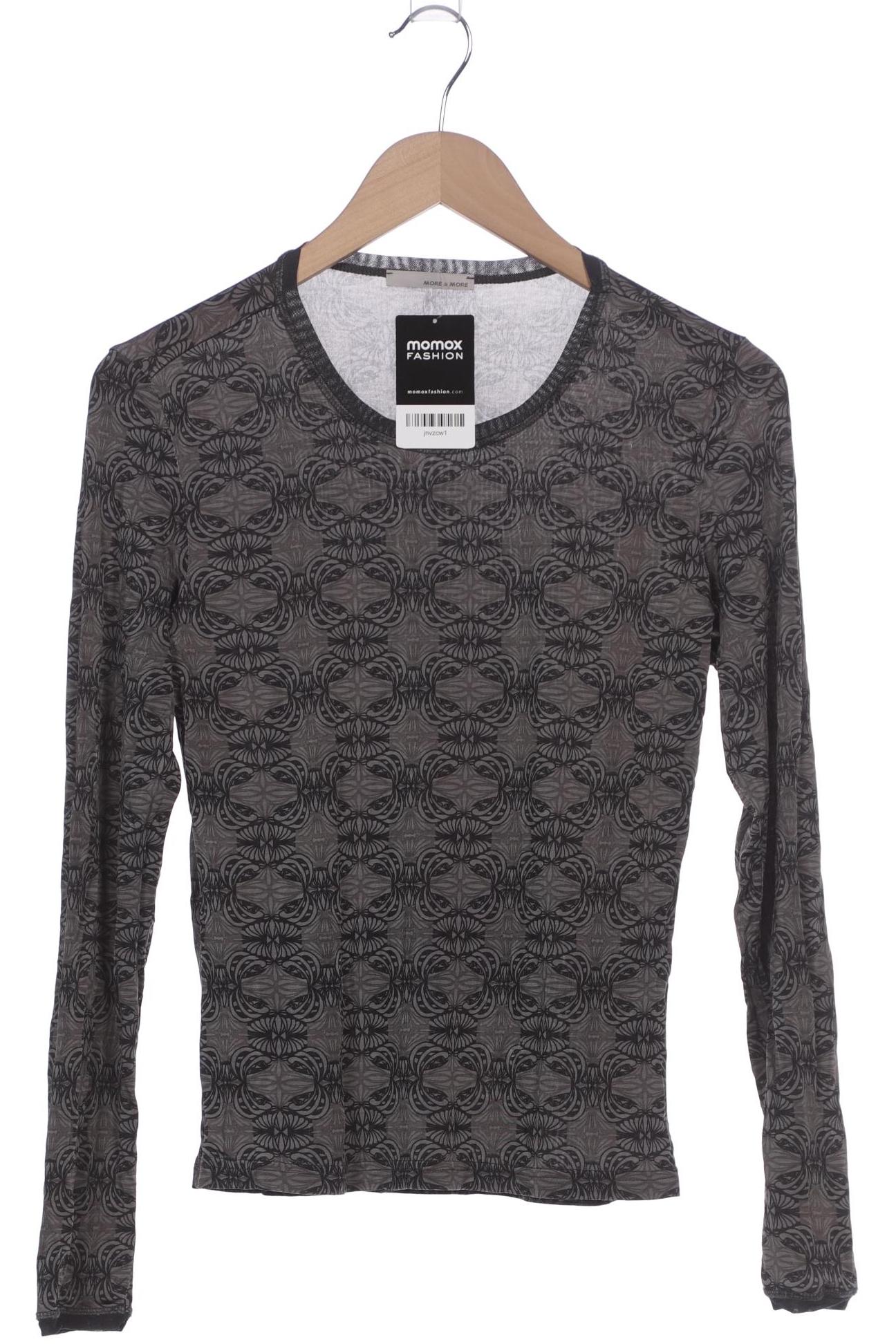

More & More Damen Langarmshirt, grau, Gr. 34