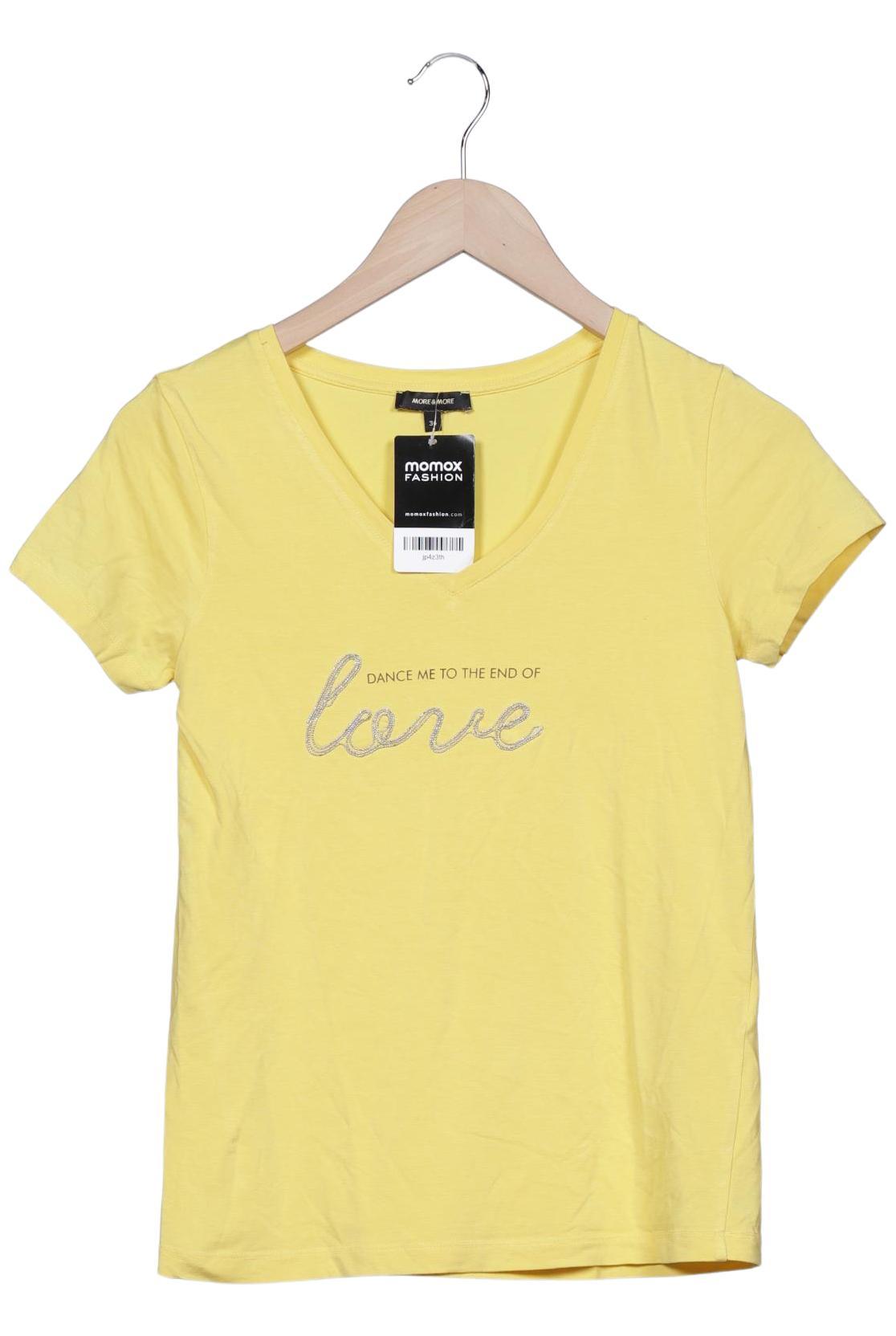

More & More Damen T-Shirt, gelb, Gr. 34