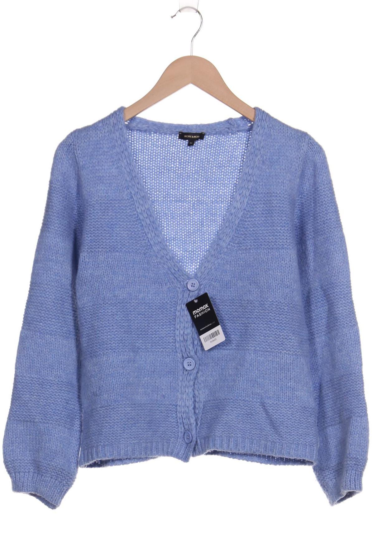

More & More Damen Strickjacke, blau, Gr. 34