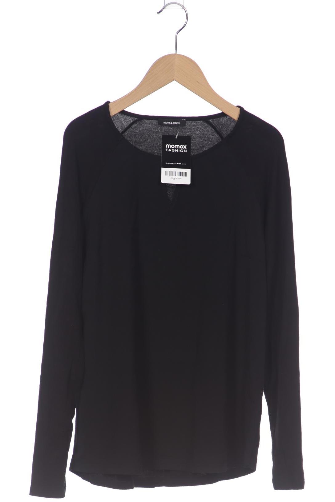 

More & More Damen Langarmshirt, schwarz, Gr. 38