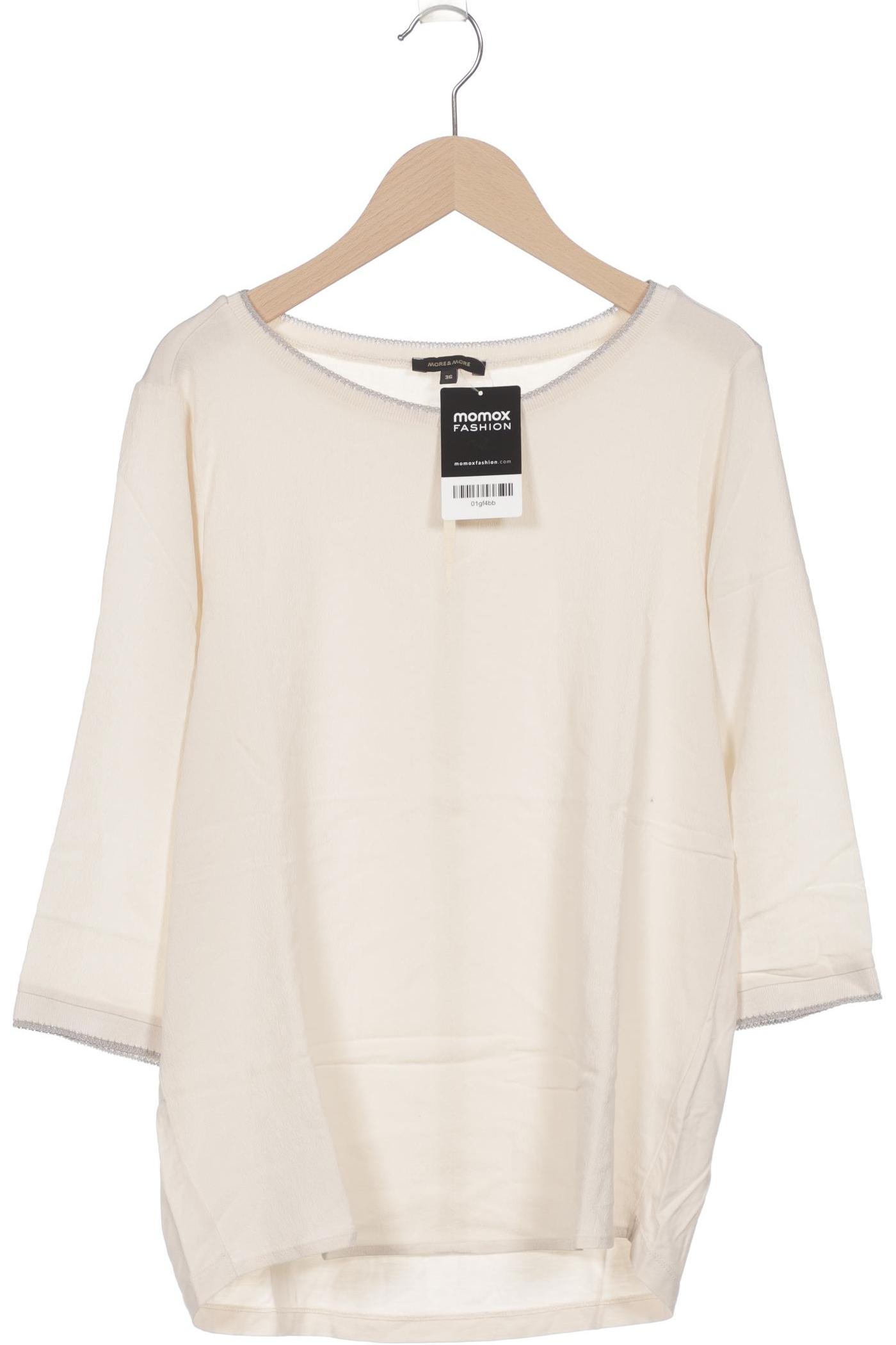 

More & More Damen Langarmshirt, cremeweiß, Gr. 36