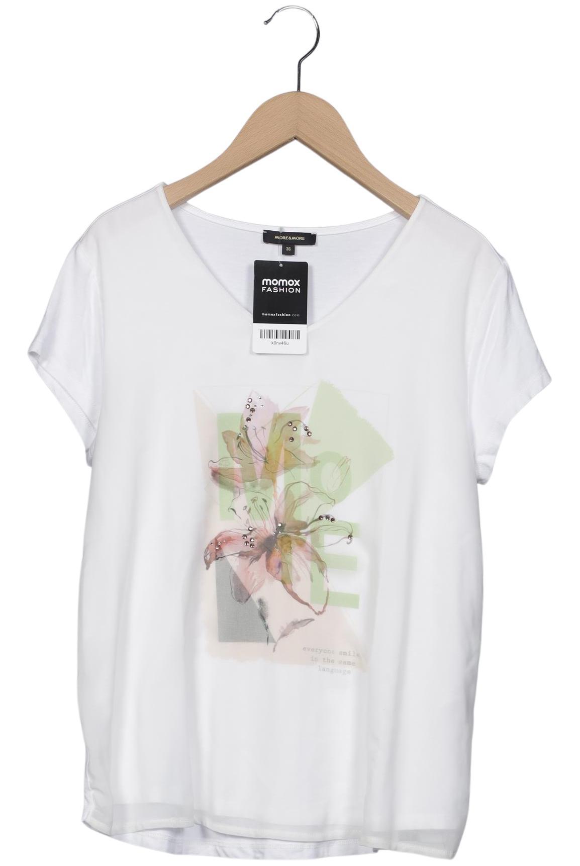 

More & More Damen T-Shirt, weiß, Gr. 36